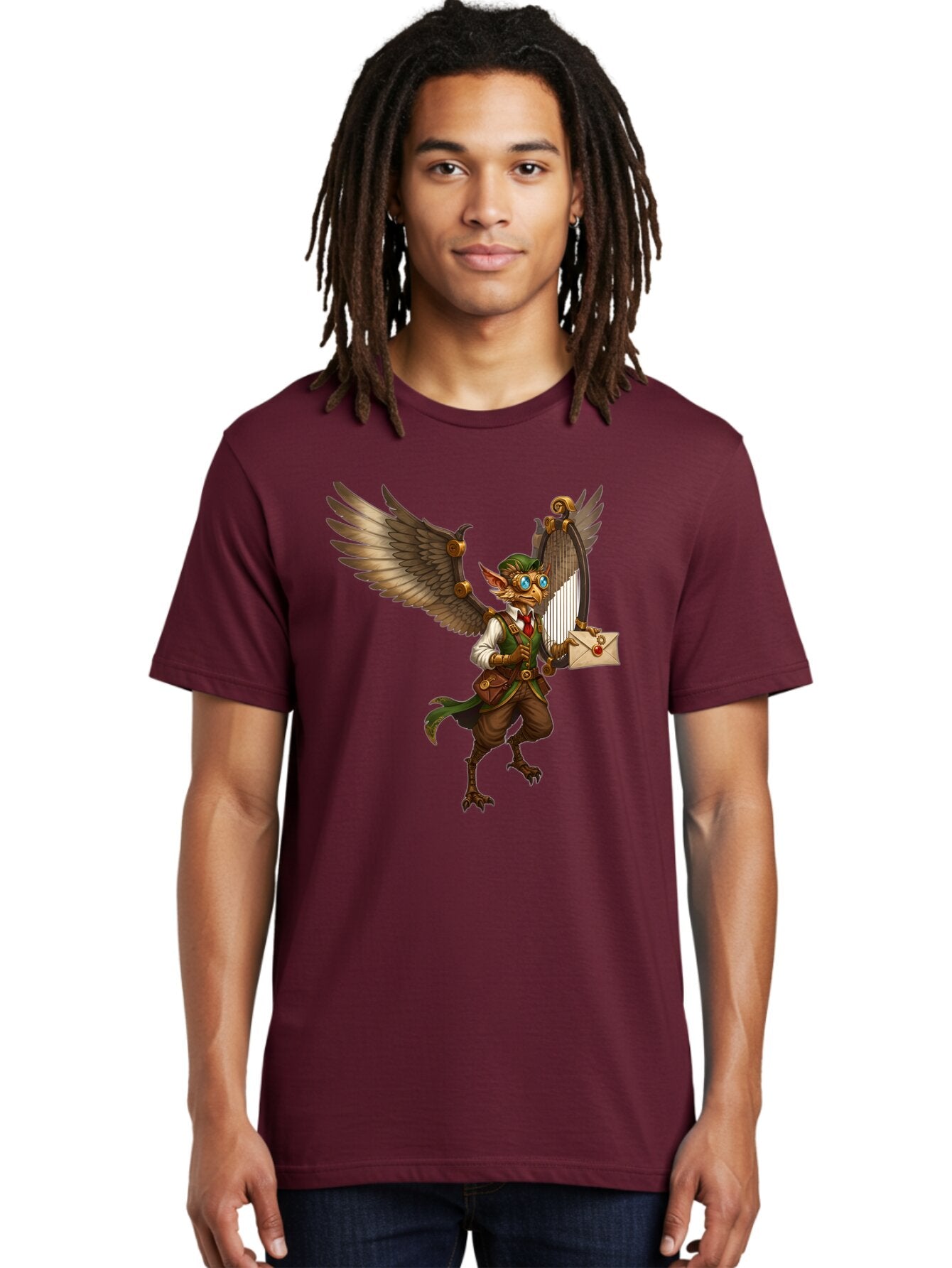 Steampunk-Bird-Character Men'S Graphic Tee, 100% Cotton, Comfortable Casual Summer Wear, Machine Washable, Vintage Camera, Old Camera, Antique Camera, Black Camera, Classic Photography, Photography Equipment, Nostalgic Device, Film Camera, Baq067 26