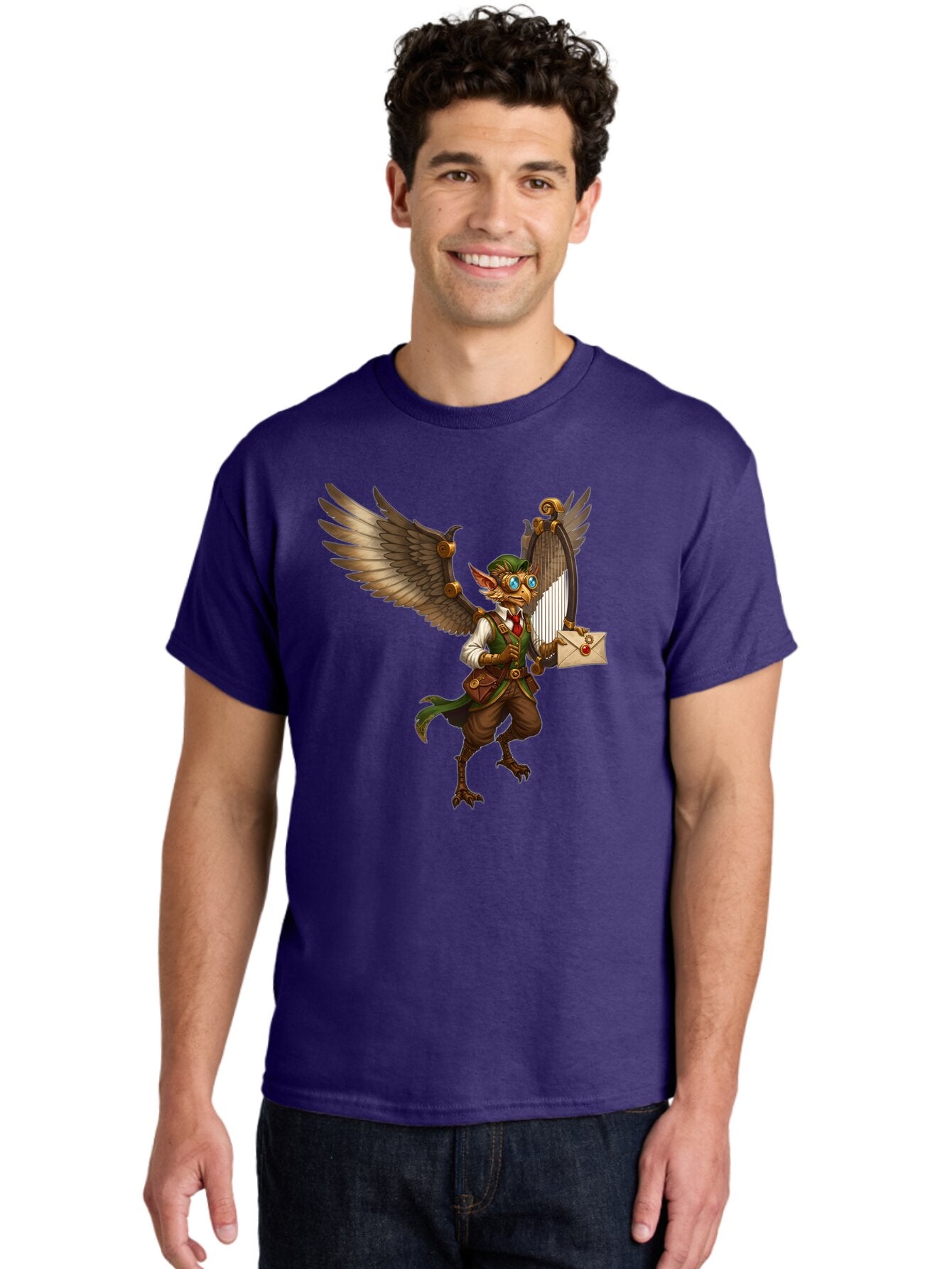 Steampunk-Bird-Character Men'S Graphic Tee, 100% Cotton, Comfortable Casual Summer Wear, Machine Washable, Vintage Camera, Old Camera, Antique Camera, Black Camera, Classic Photography, Photography Equipment, Nostalgic Device, Film Camera, Baq067 22