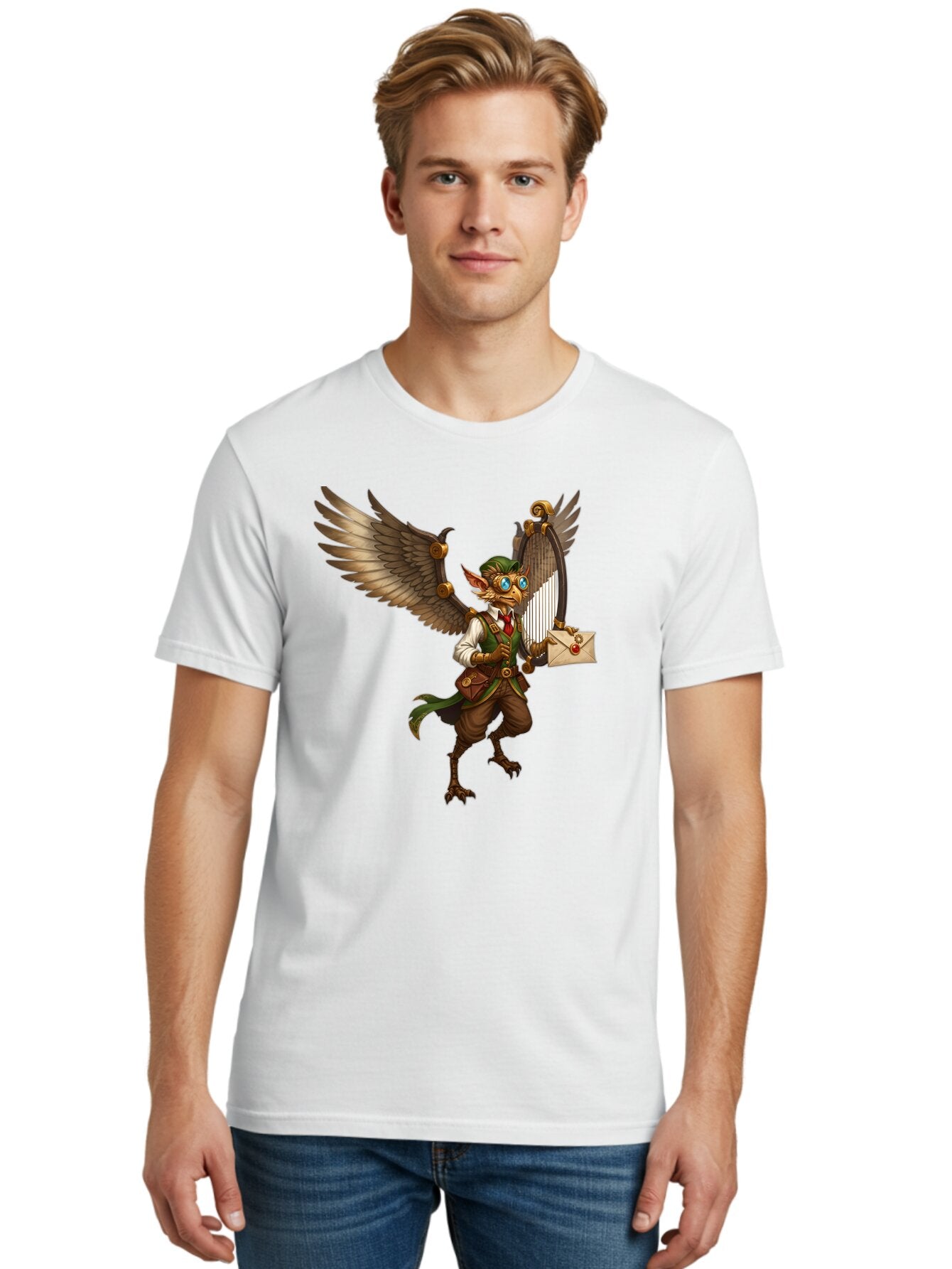 Steampunk-Bird-Character Men'S Graphic Tee, 100% Cotton, Comfortable Casual Summer Wear, Machine Washable, Vintage Camera, Old Camera, Antique Camera, Black Camera, Classic Photography, Photography Equipment, Nostalgic Device, Film Camera, Baq067 30