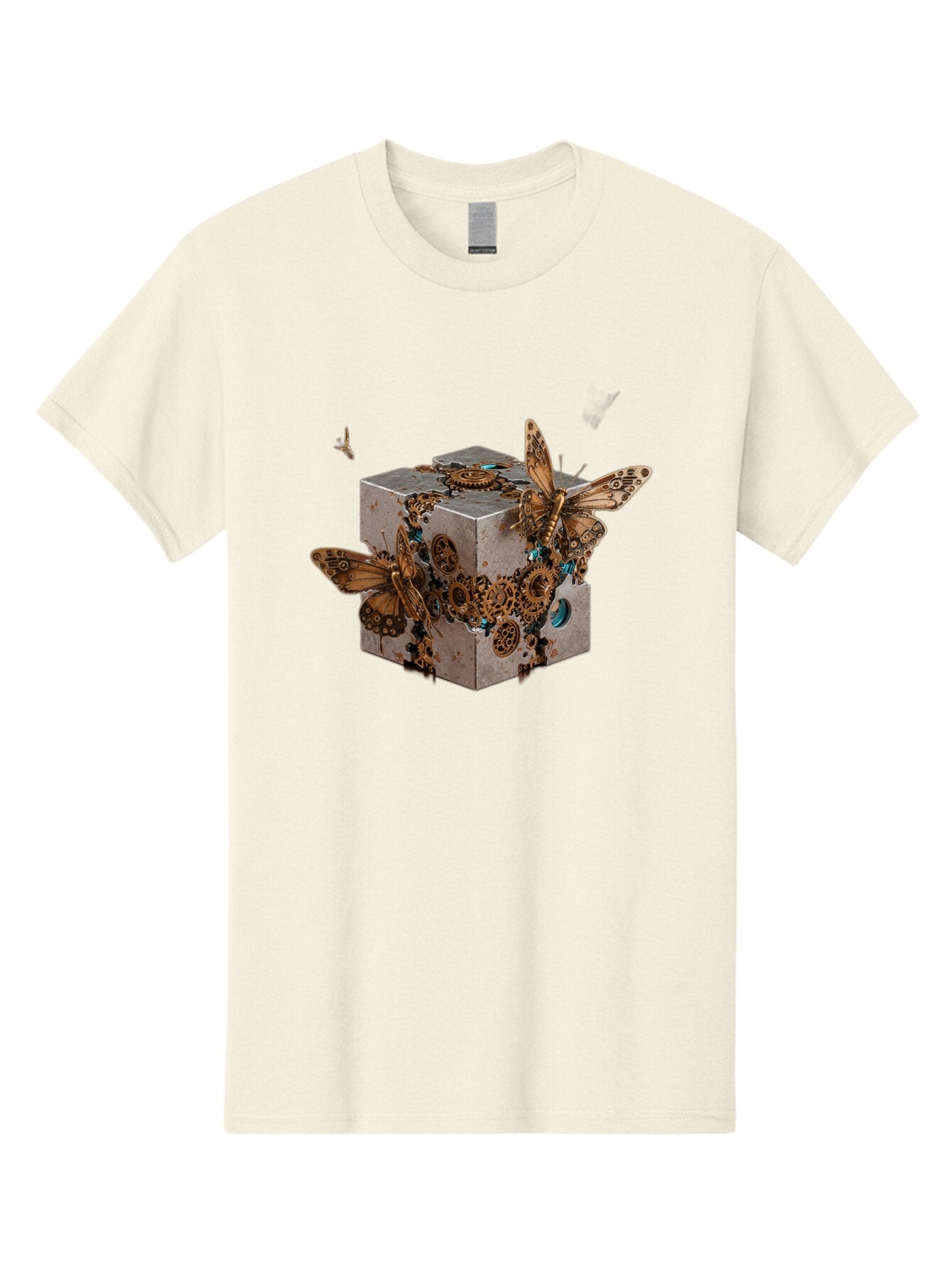 Steampunk-Butterflies Men'S Graphic Tee, 100% Cotton, Comfortable Casual Summer Wear, Machine Washable, Vintage Camera, Old Camera, Antique Camera, Black Camera, Classic Photography, Photography Equipment, Nostalgic Device, Film Camera, Baq068 11