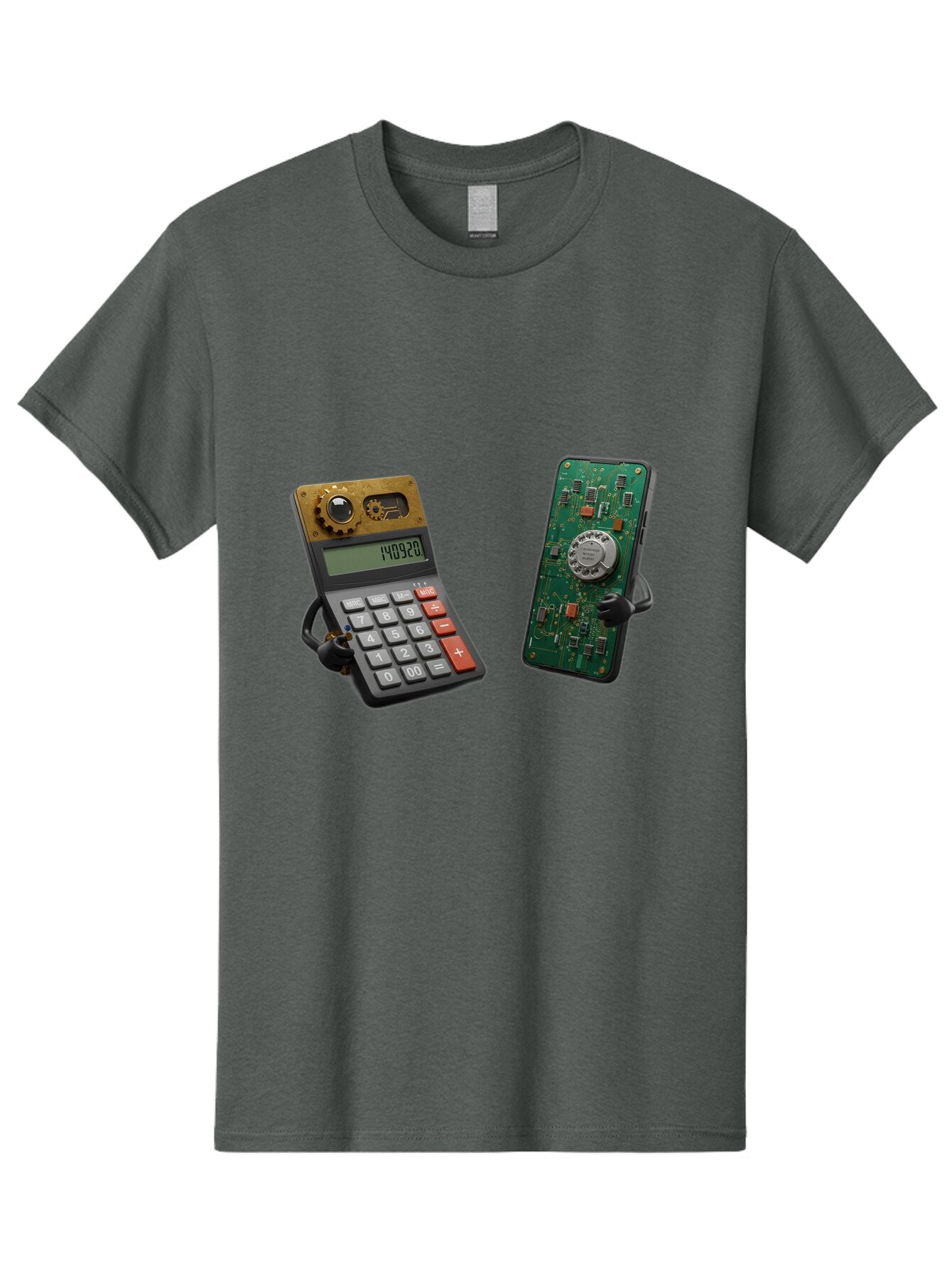 Steampunk-Calculator-And-Circuit-Board-Phone Men'S Graphic Tee, 100% Cotton, Comfortable Casual Summer Wear, Machine Washable, Vintage Camera, Old Camera, Antique Camera, Black Camera, Classic Photography, Photography Equipment, Baq069 12