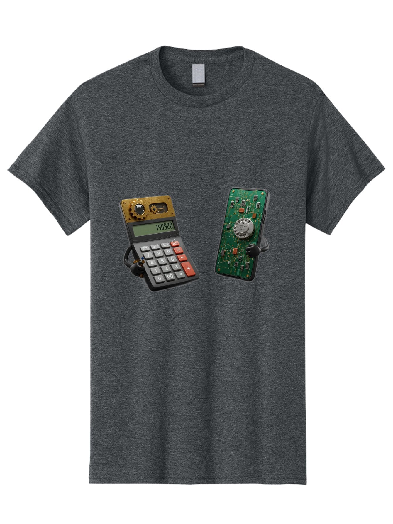 Steampunk-Calculator-And-Circuit-Board-Phone Men'S Graphic Tee, 100% Cotton, Comfortable Casual Summer Wear, Machine Washable, Vintage Camera, Old Camera, Antique Camera, Black Camera, Classic Photography, Photography Equipment, Baq069 14