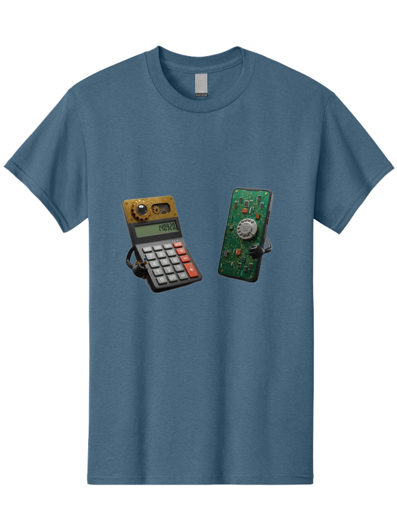 Steampunk-Calculator-And-Circuit-Board-Phone Men'S Graphic Tee, 100% Cotton, Comfortable Casual Summer Wear, Machine Washable, Vintage Camera, Old Camera, Antique Camera, Black Camera, Classic Photography, Photography Equipment, Baq069 13