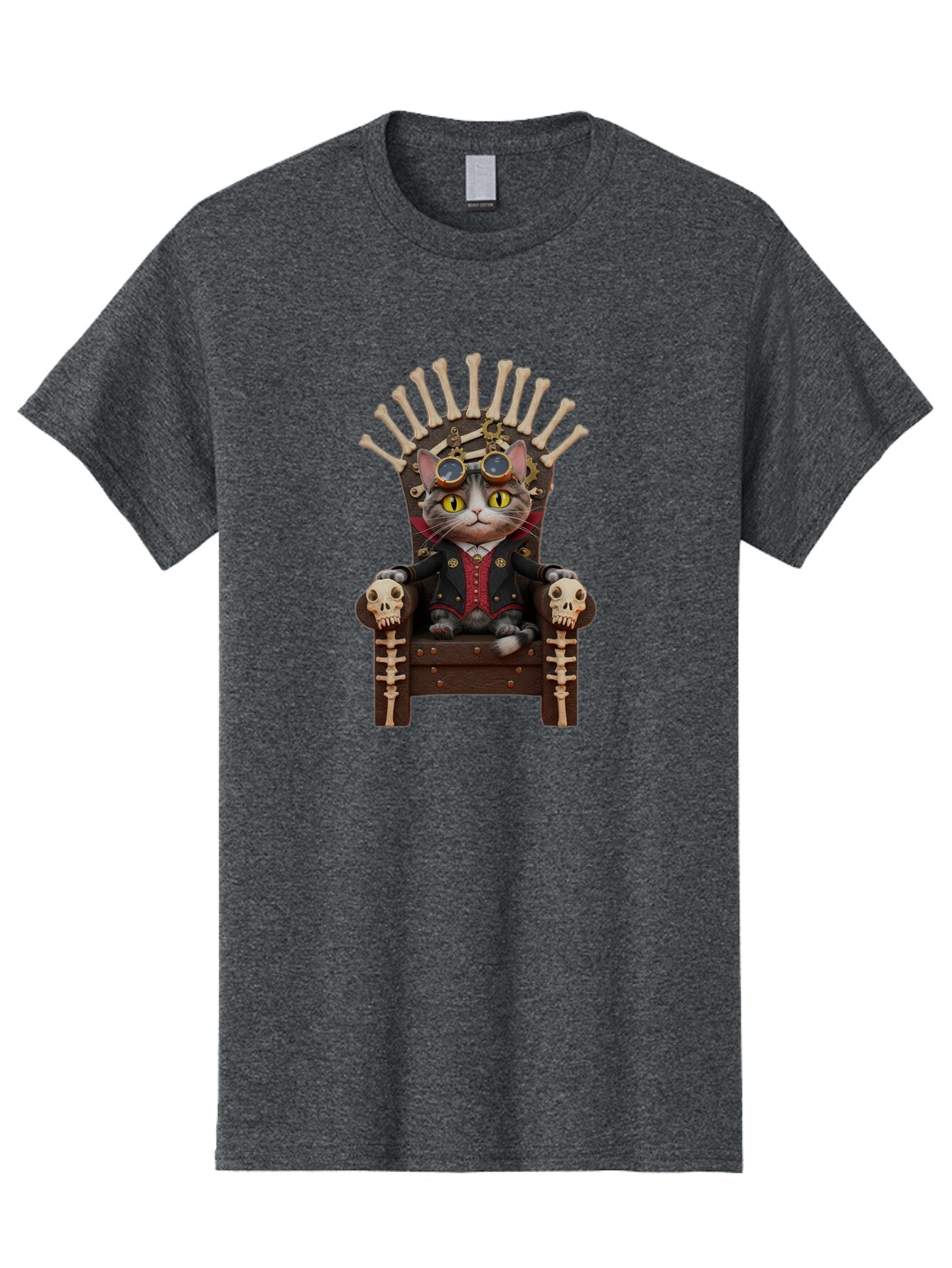 Steampunk-Cat Men'S Graphic Tee, 100% Cotton, Comfortable Casual Summer Wear, Machine Washable, Vintage Camera, Old Camera, Antique Camera, Black Camera, Classic Photography, Photography Equipment, Nostalgic Device, Film Camera, Camera Art Baq070 15