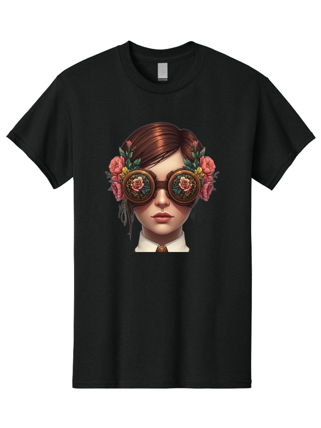 Steampunk-Girl Men'S Graphic Tee, 100% Cotton, Comfortable Casual Summer Wear, Machine Washable, Vintage Camera, Old Camera, Antique Camera, Black Camera, Classic Photography, Photography Equipment, Nostalgic Device, Film Camera, Camera Art Baq071 11