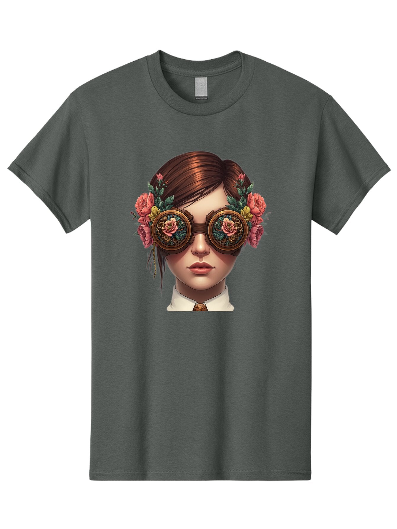 Steampunk-Girl Men'S Graphic Tee, 100% Cotton, Comfortable Casual Summer Wear, Machine Washable, Vintage Camera, Old Camera, Antique Camera, Black Camera, Classic Photography, Photography Equipment, Nostalgic Device, Film Camera, Camera Art Baq071 12