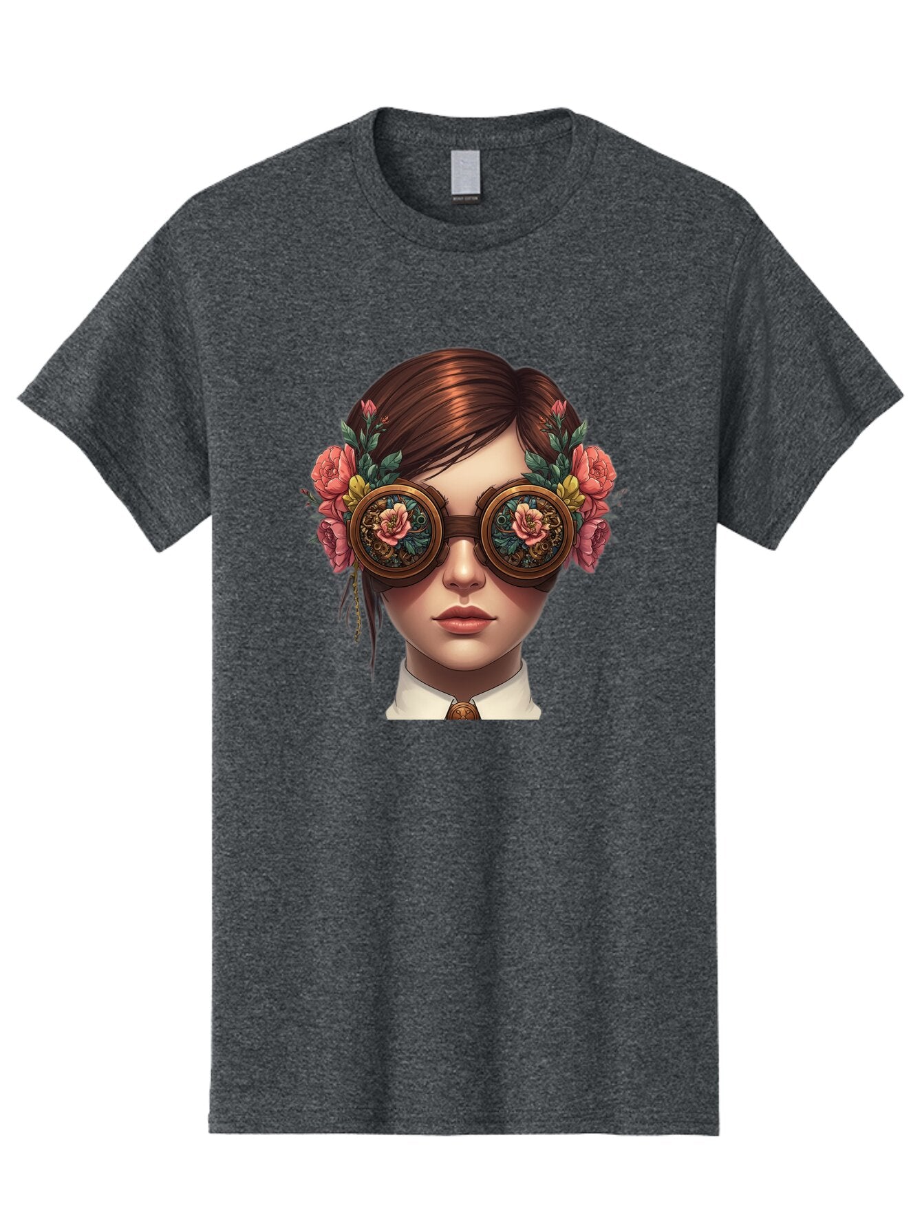 Steampunk-Girl Men'S Graphic Tee, 100% Cotton, Comfortable Casual Summer Wear, Machine Washable, Vintage Camera, Old Camera, Antique Camera, Black Camera, Classic Photography, Photography Equipment, Nostalgic Device, Film Camera, Camera Art Baq071 3