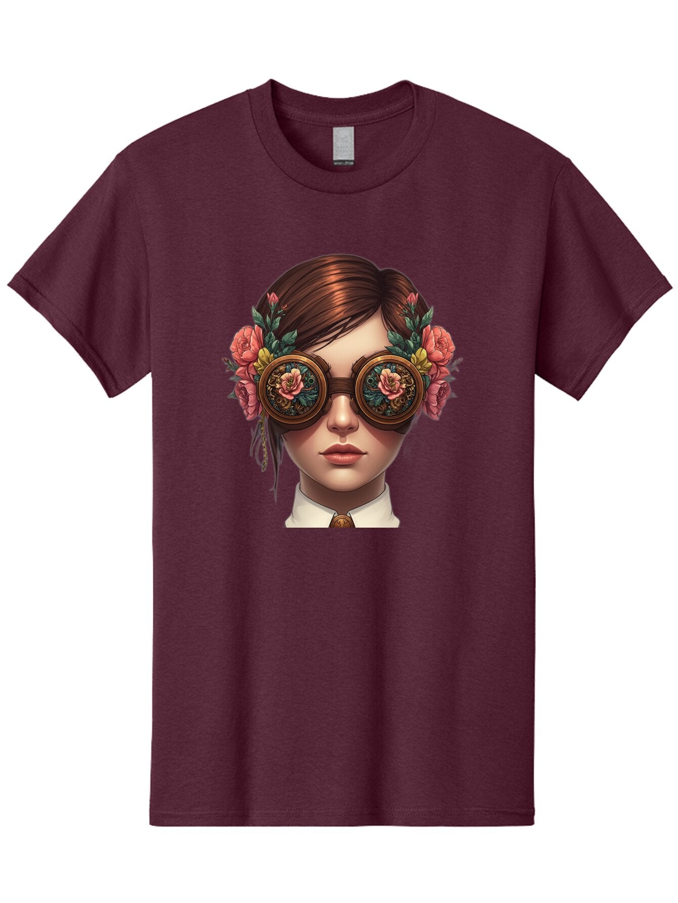 Steampunk-Girl Men'S Graphic Tee, 100% Cotton, Comfortable Casual Summer Wear, Machine Washable, Vintage Camera, Old Camera, Antique Camera, Black Camera, Classic Photography, Photography Equipment, Nostalgic Device, Film Camera, Camera Art Baq071 8