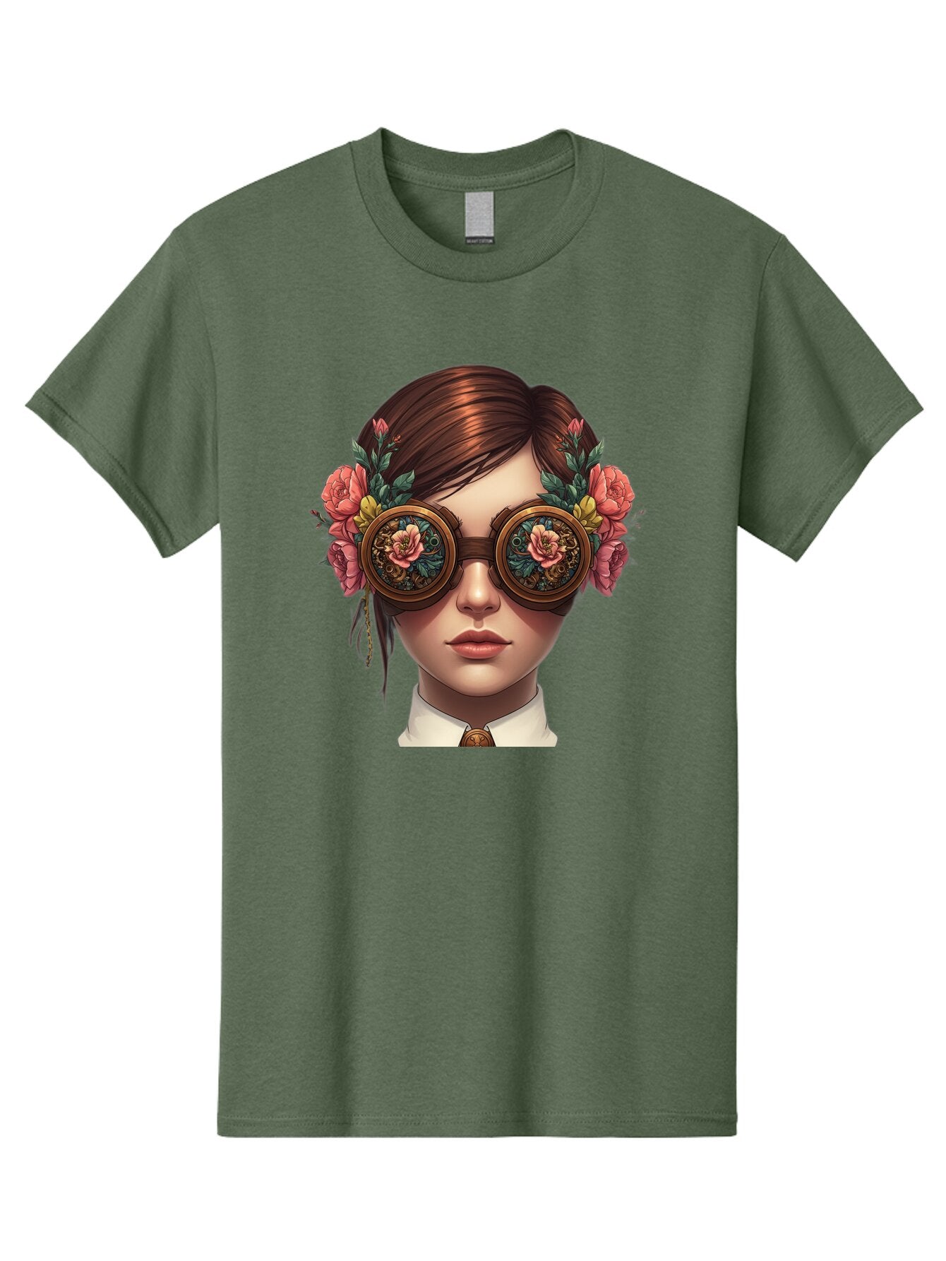Steampunk-Girl Men'S Graphic Tee, 100% Cotton, Comfortable Casual Summer Wear, Machine Washable, Vintage Camera, Old Camera, Antique Camera, Black Camera, Classic Photography, Photography Equipment, Nostalgic Device, Film Camera, Camera Art Baq071 13