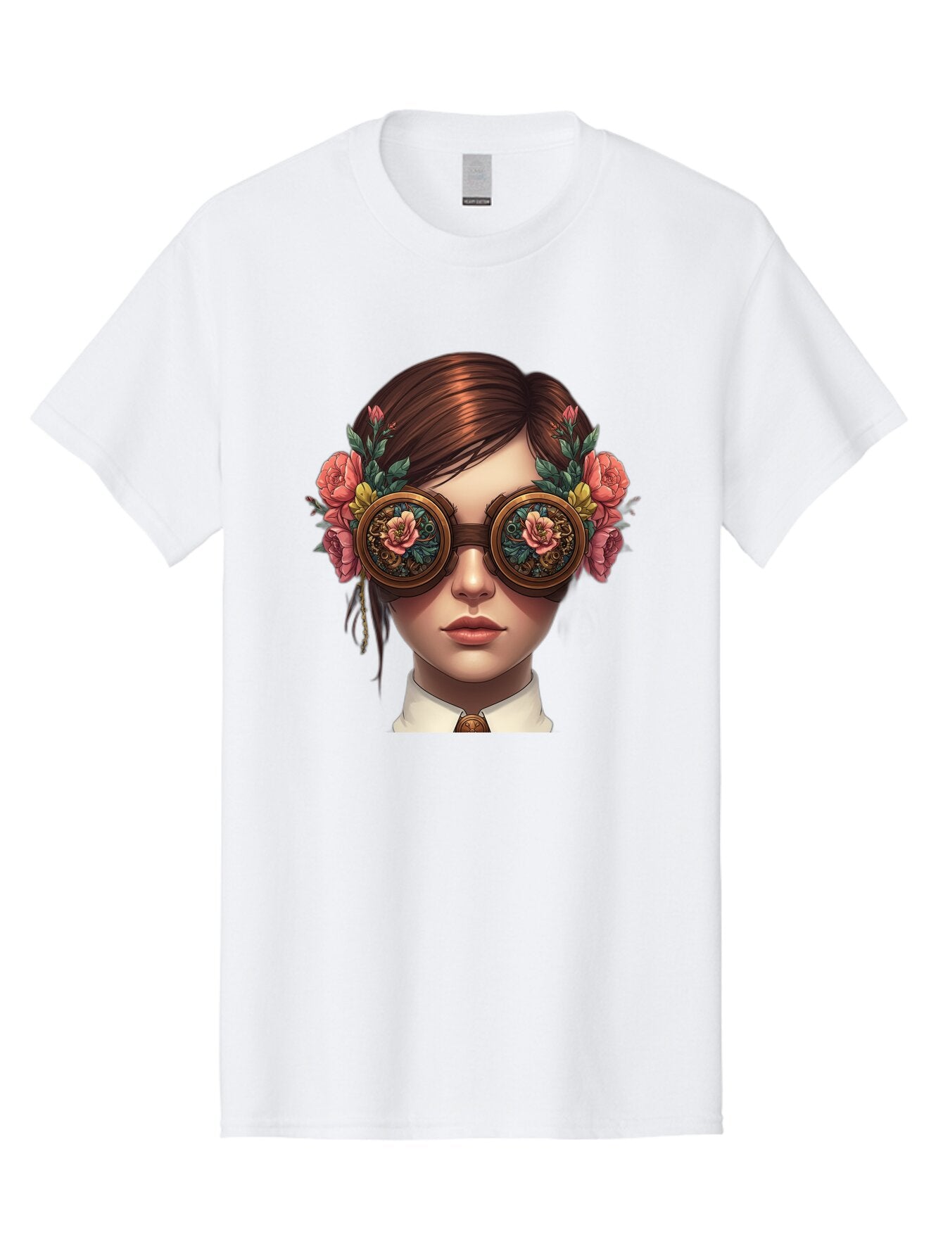 Steampunk-Girl Men'S Graphic Tee, 100% Cotton, Comfortable Casual Summer Wear, Machine Washable, Vintage Camera, Old Camera, Antique Camera, Black Camera, Classic Photography, Photography Equipment, Nostalgic Device, Film Camera, Camera Art Baq071 2