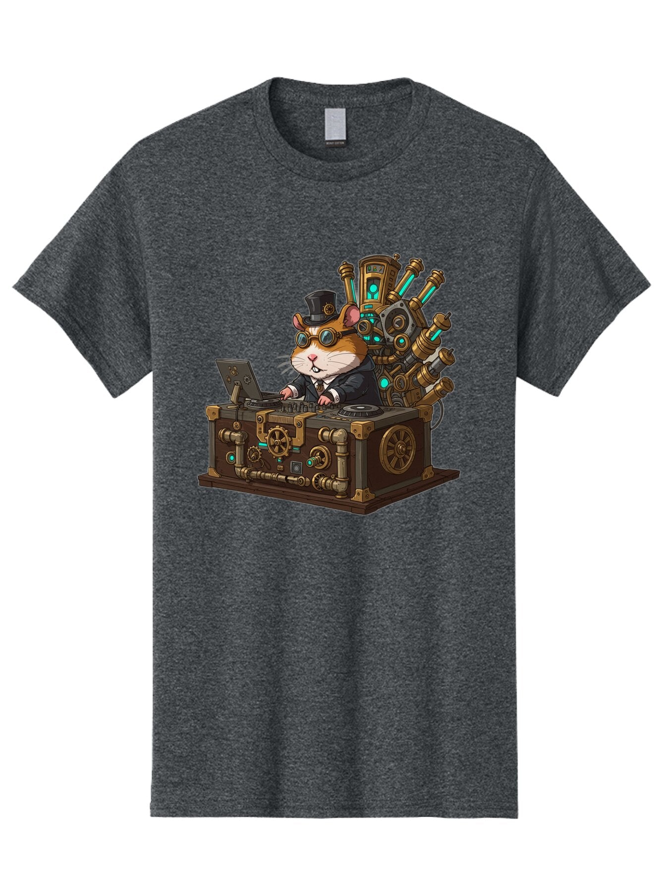 Steampunk-Hamster-Dj Men'S Graphic Tee, 100% Cotton, Comfortable Casual Summer Wear, Machine Washable, Vintage Camera, Old Camera, Antique Camera, Black Camera, Classic Photography, Photography Equipment, Nostalgic Device, Film Camera, Baq072 9