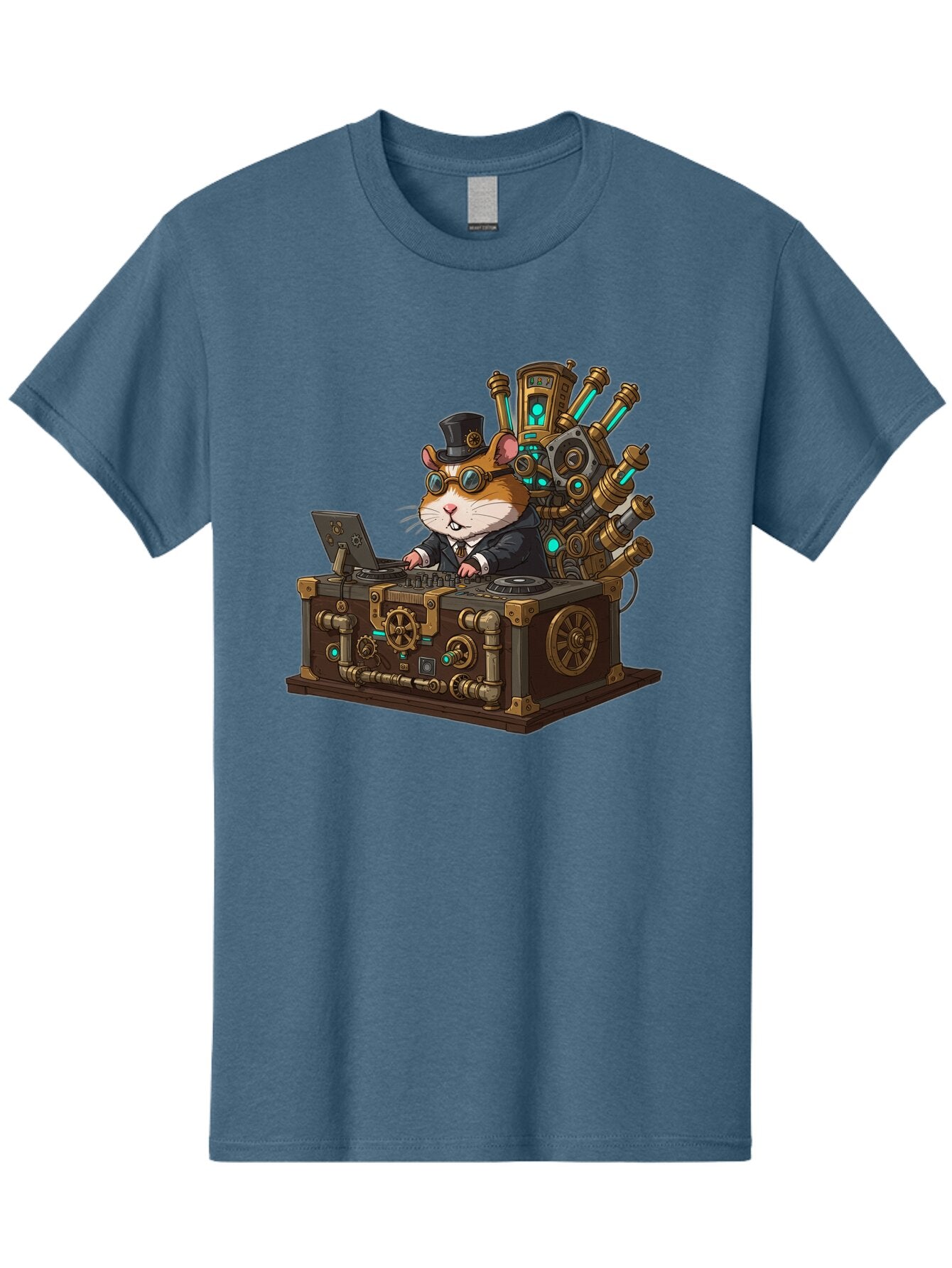 Steampunk-Hamster-Dj Men'S Graphic Tee, 100% Cotton, Comfortable Casual Summer Wear, Machine Washable, Vintage Camera, Old Camera, Antique Camera, Black Camera, Classic Photography, Photography Equipment, Nostalgic Device, Film Camera, Baq072 11