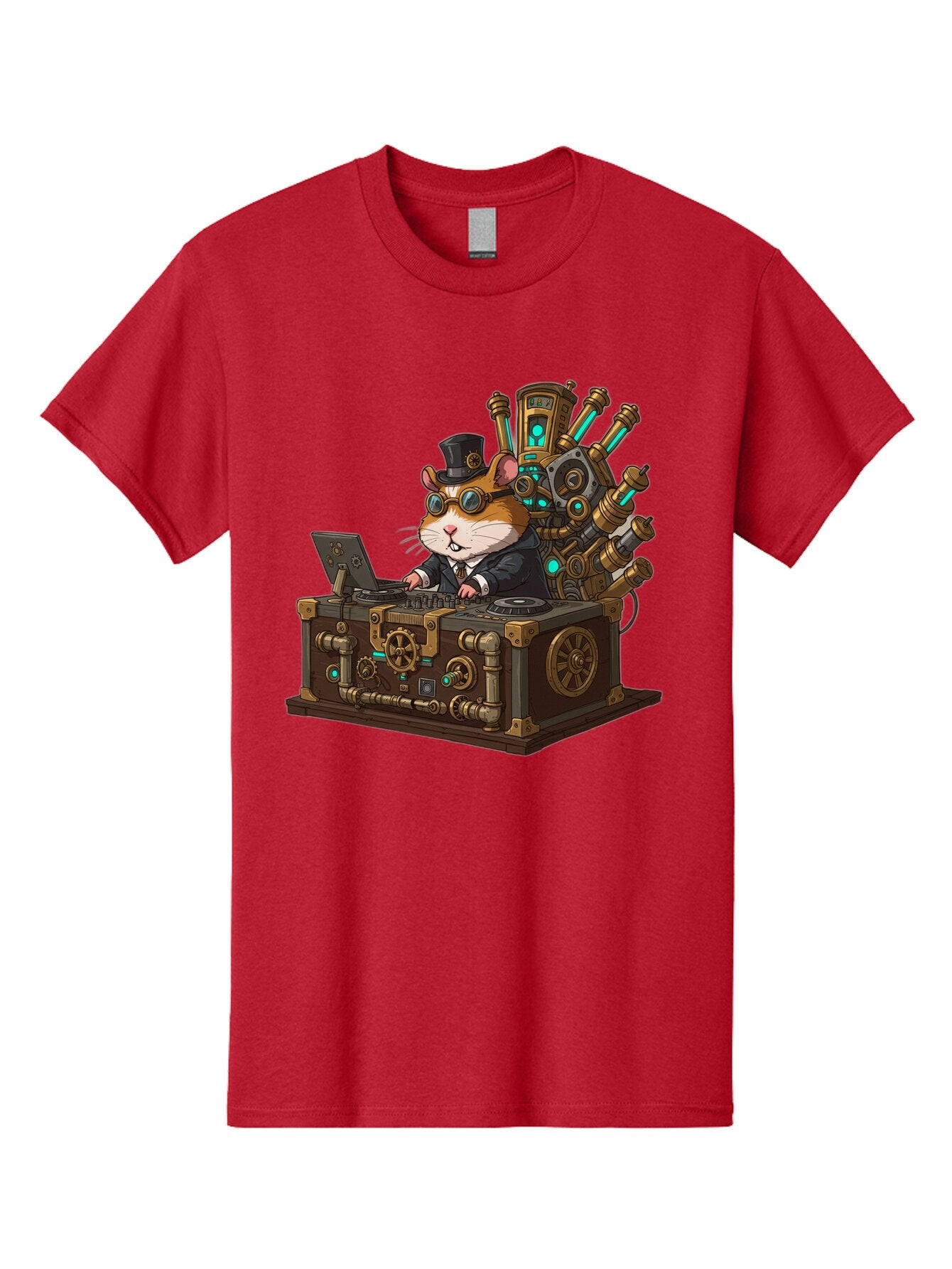 Steampunk-Hamster-Dj Men'S Graphic Tee, 100% Cotton, Comfortable Casual Summer Wear, Machine Washable, Vintage Camera, Old Camera, Antique Camera, Black Camera, Classic Photography, Photography Equipment, Nostalgic Device, Film Camera, Baq072 13