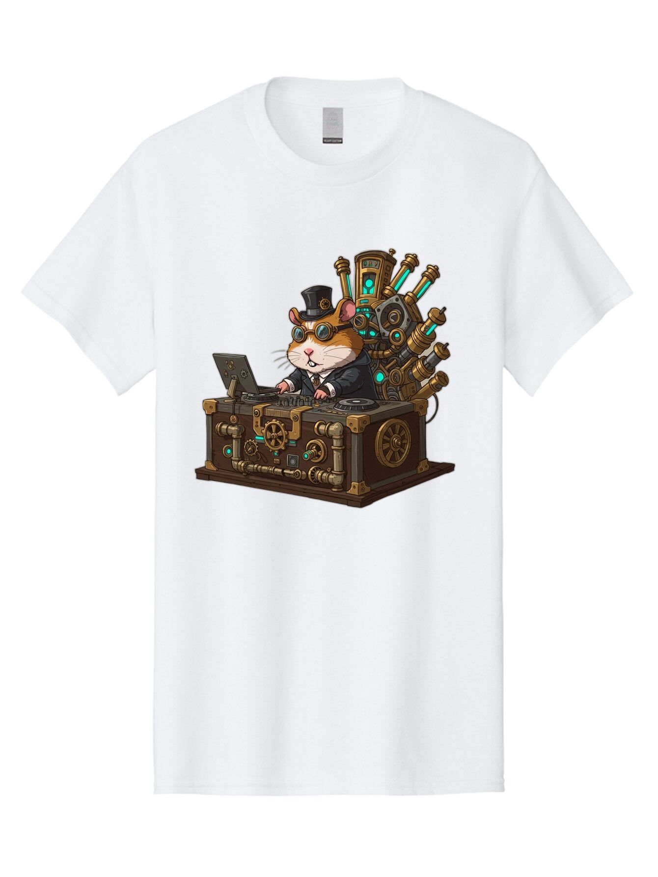 Steampunk-Hamster-Dj Men'S Graphic Tee, 100% Cotton, Comfortable Casual Summer Wear, Machine Washable, Vintage Camera, Old Camera, Antique Camera, Black Camera, Classic Photography, Photography Equipment, Nostalgic Device, Film Camera, Baq072 15