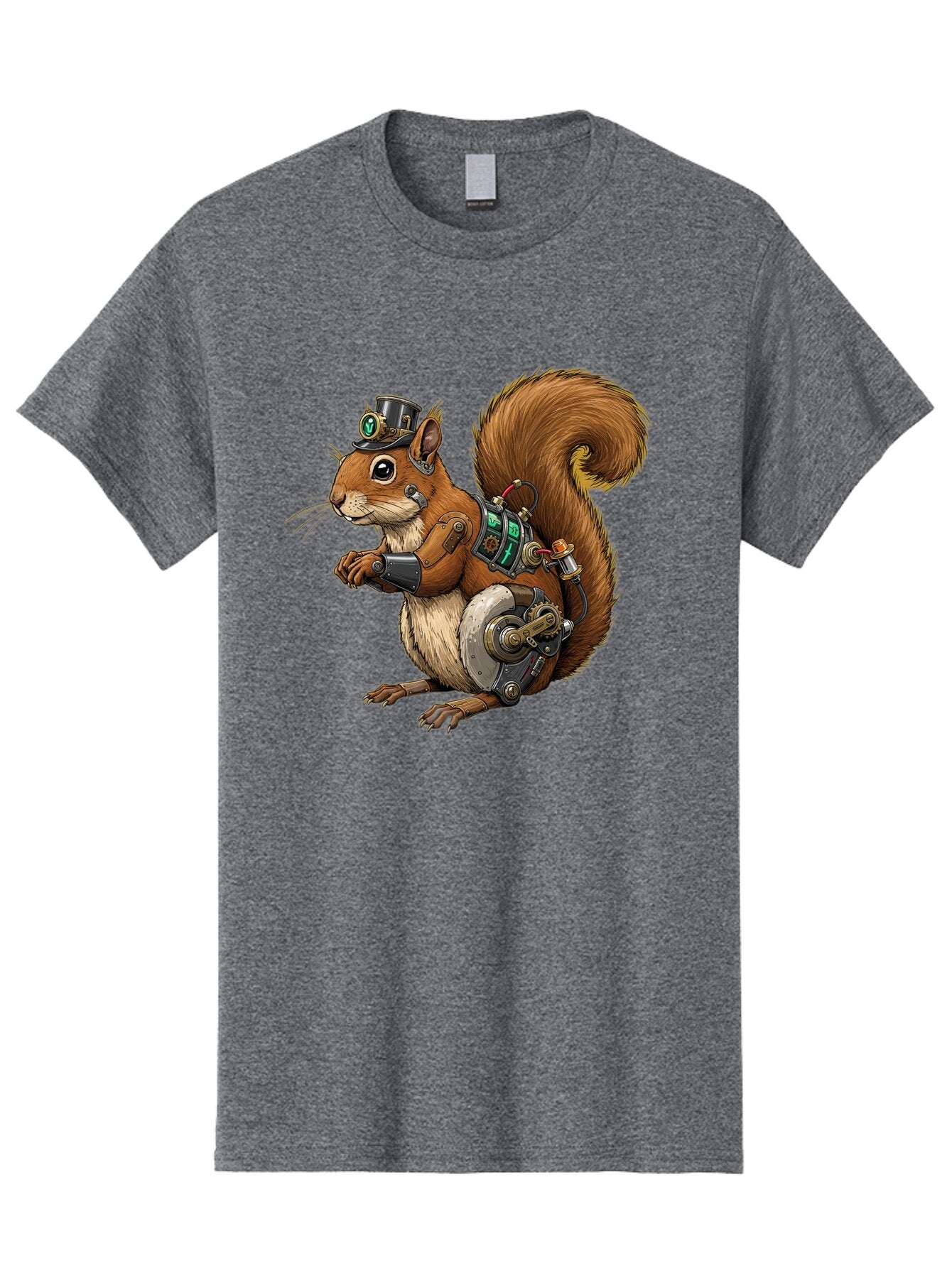 Steampunk-Squirrel Men'S Graphic Tee, 100% Cotton, Comfortable Casual Summer Wear, Machine Washable, Vintage Camera, Old Camera, Antique Camera, Black Camera, Classic Photography, Photography Equipment, Nostalgic Device, Film Camera, Baq075 12