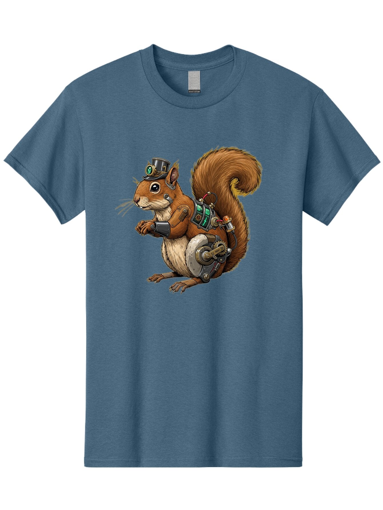 Steampunk-Squirrel Men'S Graphic Tee, 100% Cotton, Comfortable Casual Summer Wear, Machine Washable, Vintage Camera, Old Camera, Antique Camera, Black Camera, Classic Photography, Photography Equipment, Nostalgic Device, Film Camera, Baq075 8