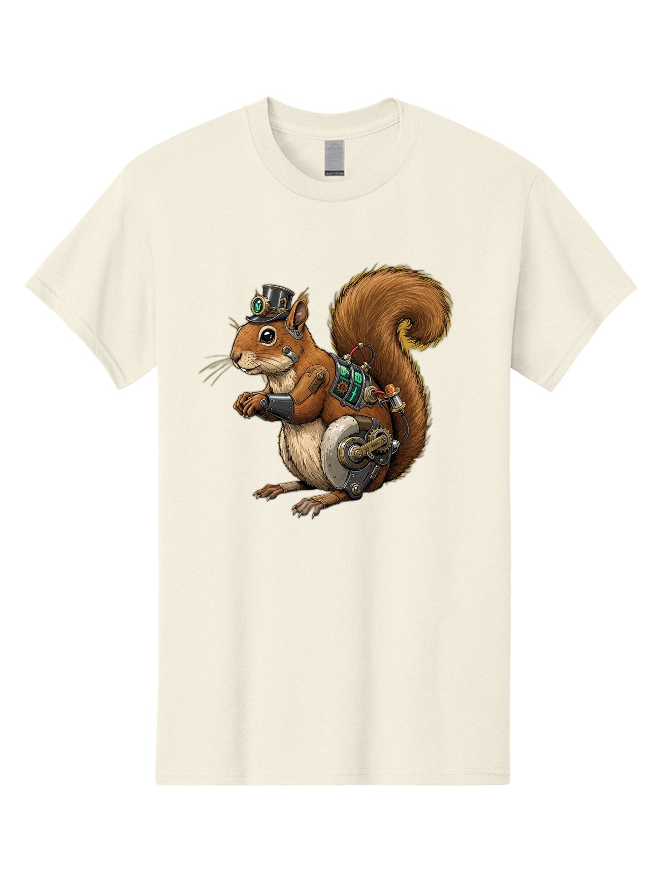 Steampunk-Squirrel Men'S Graphic Tee, 100% Cotton, Comfortable Casual Summer Wear, Machine Washable, Vintage Camera, Old Camera, Antique Camera, Black Camera, Classic Photography, Photography Equipment, Nostalgic Device, Film Camera, Baq075 6
