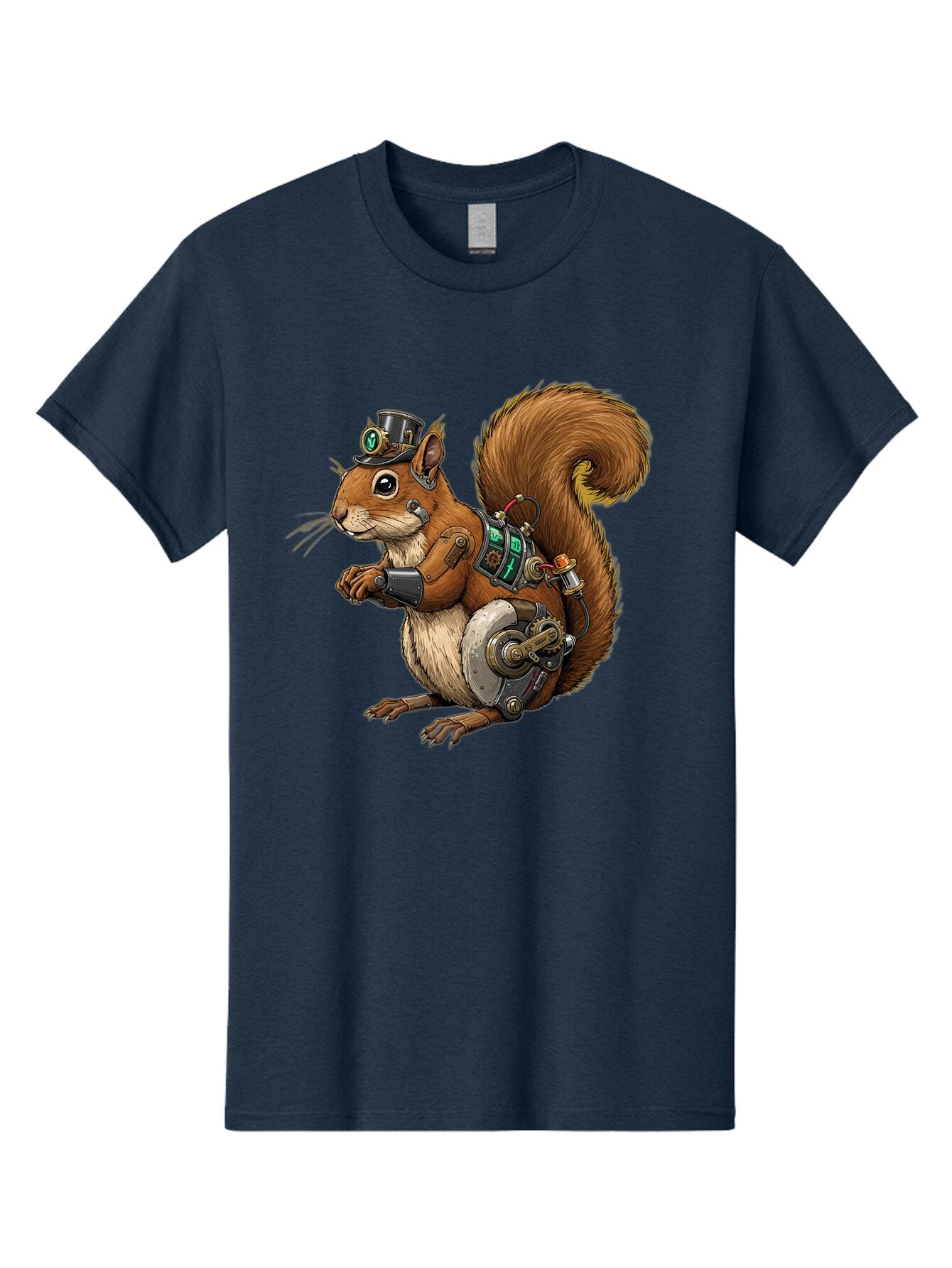 Steampunk-Squirrel Men'S Graphic Tee, 100% Cotton, Comfortable Casual Summer Wear, Machine Washable, Vintage Camera, Old Camera, Antique Camera, Black Camera, Classic Photography, Photography Equipment, Nostalgic Device, Film Camera, Baq075 11