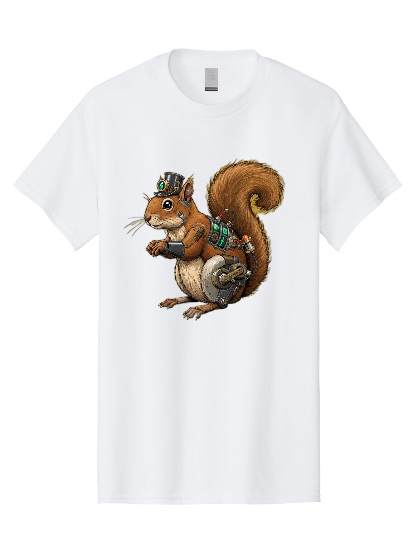 Steampunk-Squirrel Men'S Graphic Tee, 100% Cotton, Comfortable Casual Summer Wear, Machine Washable, Vintage Camera, Old Camera, Antique Camera, Black Camera, Classic Photography, Photography Equipment, Nostalgic Device, Film Camera, Baq075 13