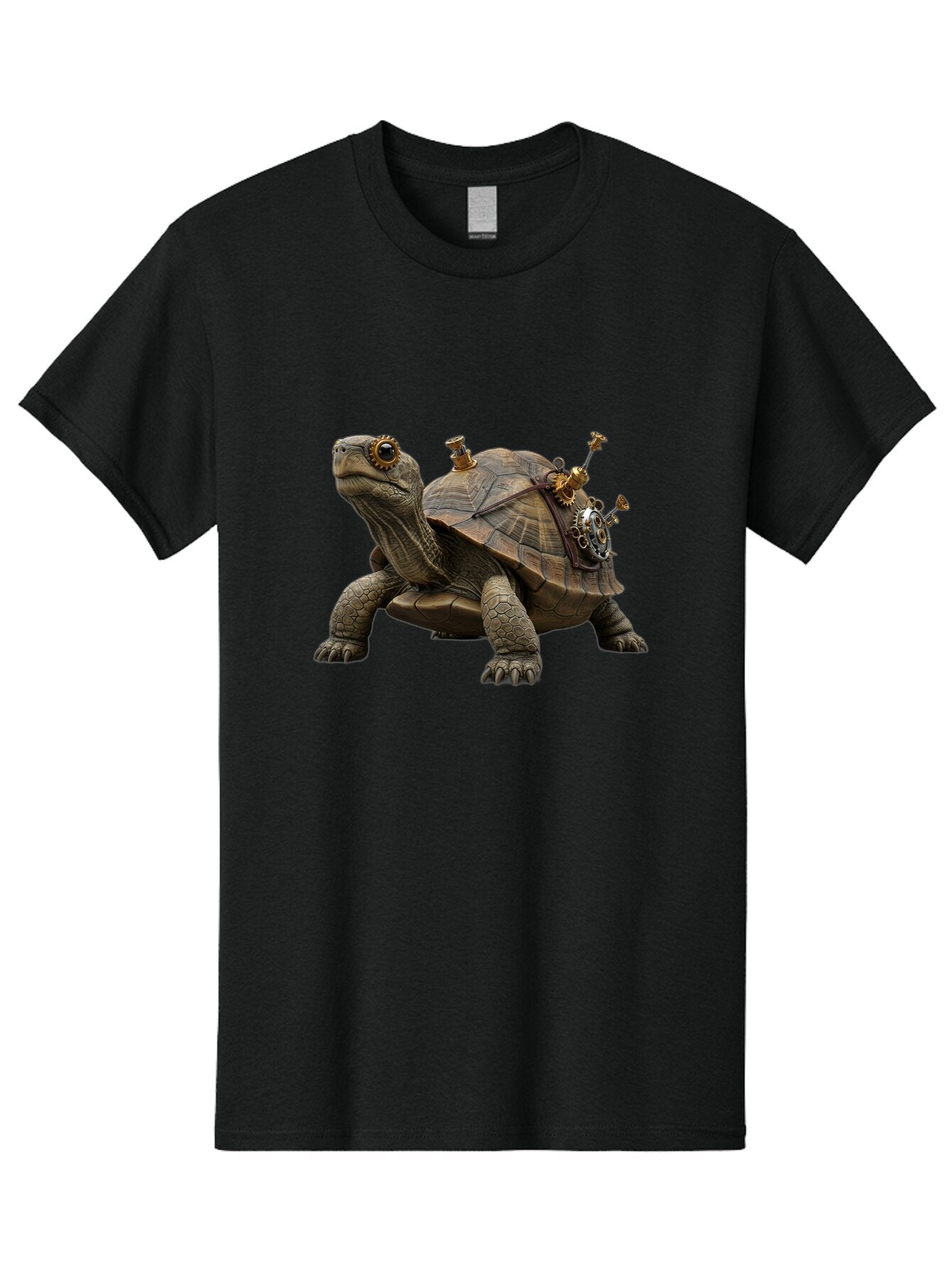 Steampunk-Turtle Men'S Graphic Tee, 100% Cotton, Comfortable Casual Summer Wear, Machine Washable, Vintage Camera, Old Camera, Antique Camera, Black Camera, Classic Photography, Photography Equipment, Nostalgic Device, Film Camera, Camera Art Baq076 11