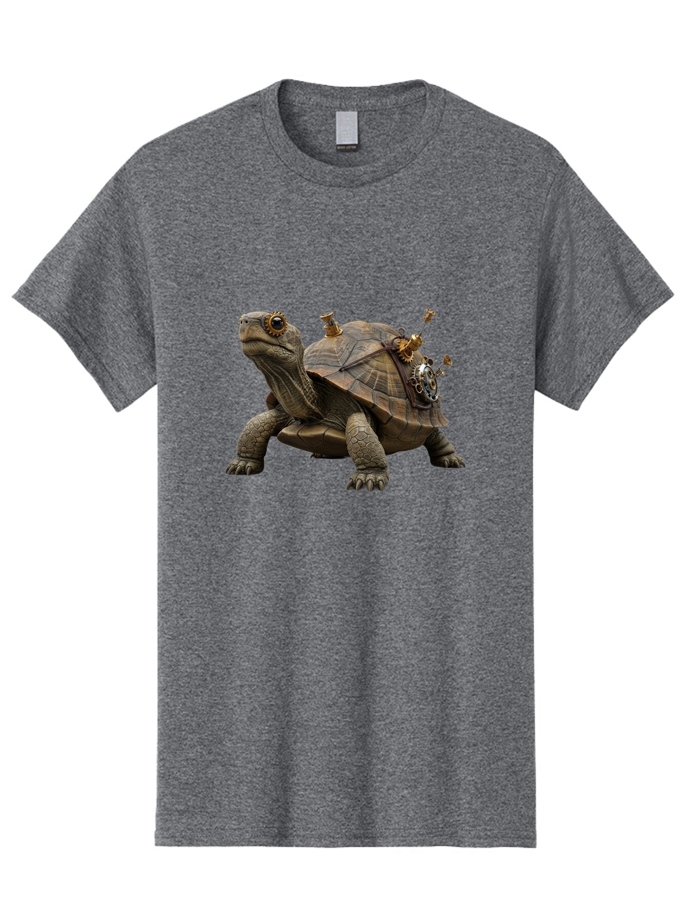 Steampunk-Turtle Men'S Graphic Tee, 100% Cotton, Comfortable Casual Summer Wear, Machine Washable, Vintage Camera, Old Camera, Antique Camera, Black Camera, Classic Photography, Photography Equipment, Nostalgic Device, Film Camera, Camera Art Baq076 3