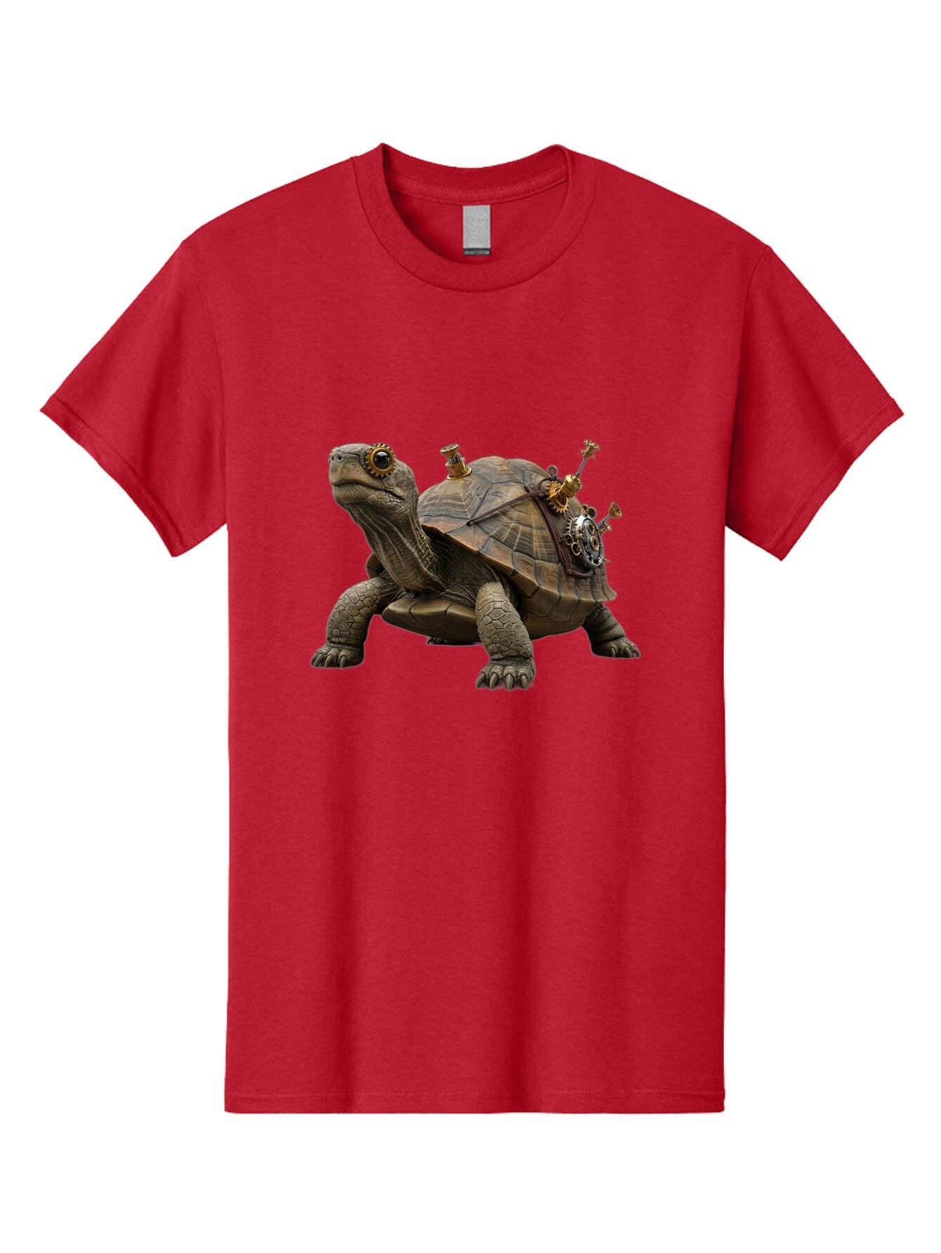 Steampunk-Turtle Men'S Graphic Tee, 100% Cotton, Comfortable Casual Summer Wear, Machine Washable, Vintage Camera, Old Camera, Antique Camera, Black Camera, Classic Photography, Photography Equipment, Nostalgic Device, Film Camera, Camera Art Baq076 2