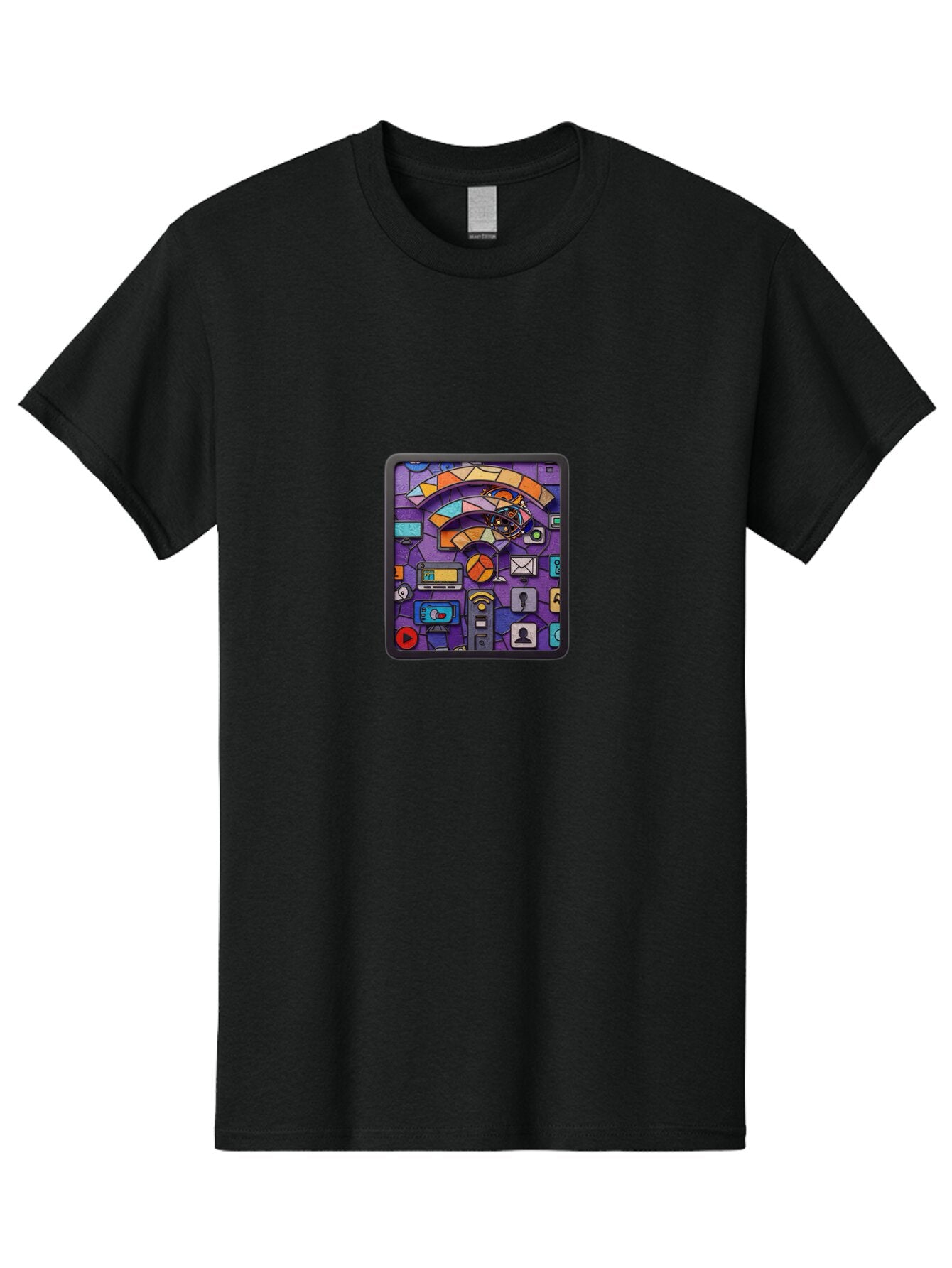 Stylized-Smartphone Men'S Graphic Tee, 100% Cotton, Comfortable Casual Summer Wear, Machine Washable, Vintage Camera, Old Camera, Antique Camera, Black Camera, Classic Photography, Photography Equipment, Nostalgic Device, Film Camera, Baq079 8