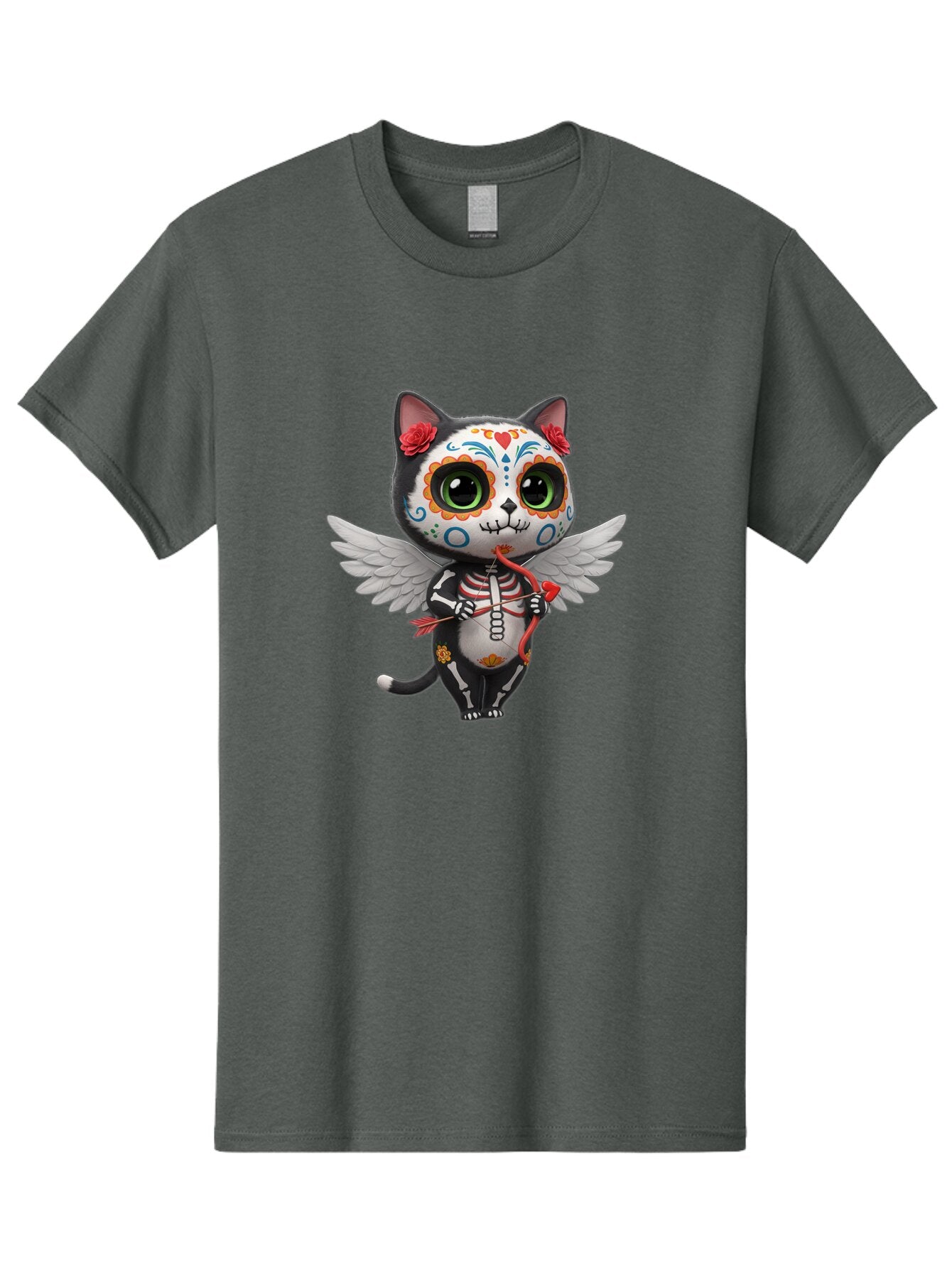 Sugar-Skull-Cat Men'S Graphic Tee, 100% Cotton, Comfortable Casual Summer Wear, Machine Washable, Vintage Camera, Old Camera, Antique Camera, Black Camera, Classic Photography, Photography Equipment, Nostalgic Device, Film Camera, Camera Art Baq081 5