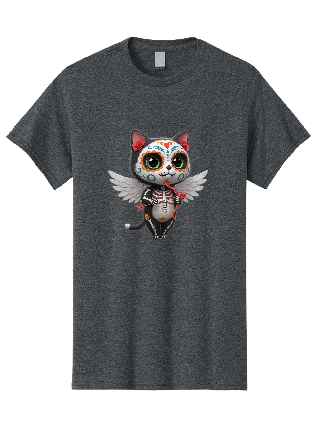 Sugar-Skull-Cat Men'S Graphic Tee, 100% Cotton, Comfortable Casual Summer Wear, Machine Washable, Vintage Camera, Old Camera, Antique Camera, Black Camera, Classic Photography, Photography Equipment, Nostalgic Device, Film Camera, Camera Art Baq081 6