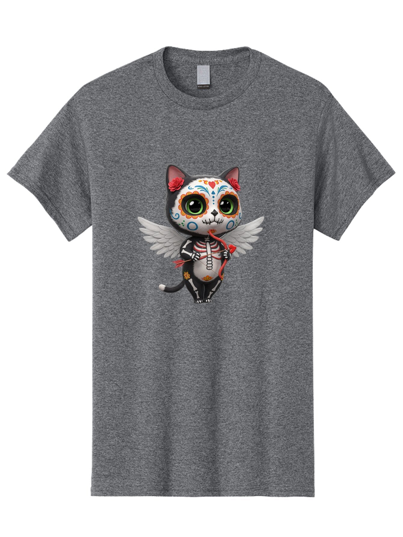 Sugar-Skull-Cat Men'S Graphic Tee, 100% Cotton, Comfortable Casual Summer Wear, Machine Washable, Vintage Camera, Old Camera, Antique Camera, Black Camera, Classic Photography, Photography Equipment, Nostalgic Device, Film Camera, Camera Art Baq081 3