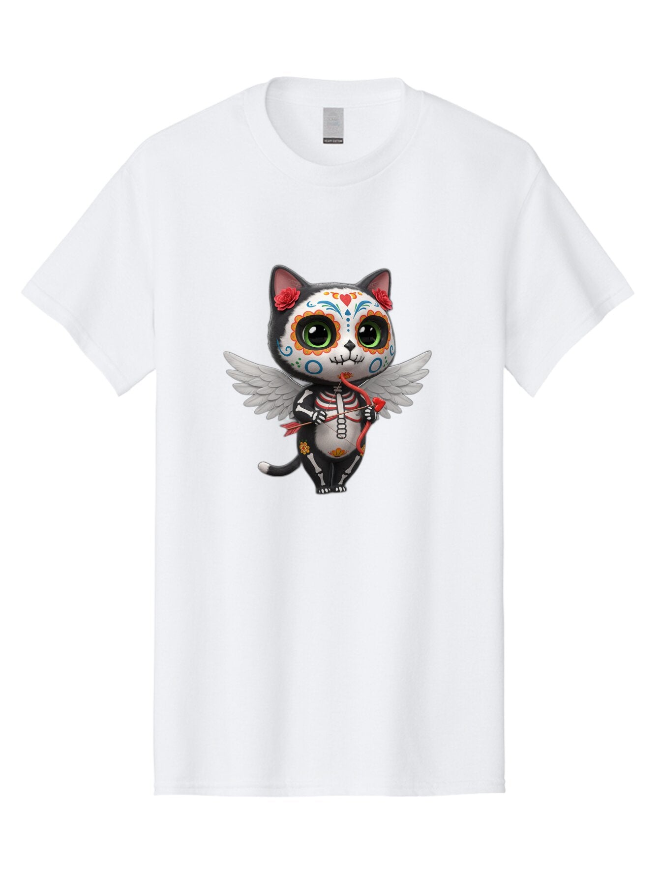 Sugar-Skull-Cat Men'S Graphic Tee, 100% Cotton, Comfortable Casual Summer Wear, Machine Washable, Vintage Camera, Old Camera, Antique Camera, Black Camera, Classic Photography, Photography Equipment, Nostalgic Device, Film Camera, Camera Art Baq081