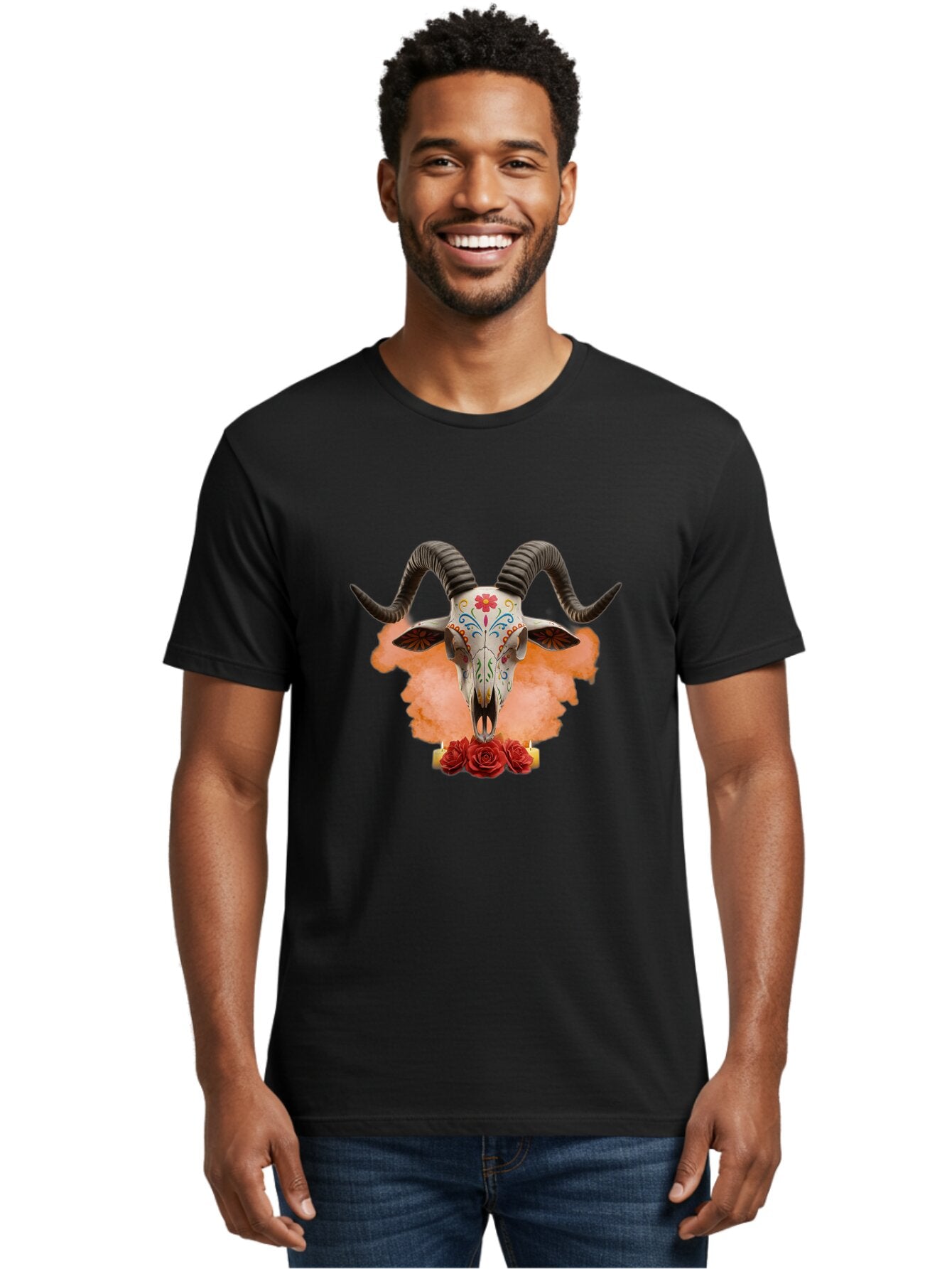Sugar-Skull-Goat Men'S Graphic Tee, 100% Cotton, Comfortable Casual Summer Wear, Machine Washable, Vintage Camera, Old Camera, Antique Camera, Black Camera, Classic Photography, Photography Equipment, Nostalgic Device, Film Camera, Camera Art Baq082 16