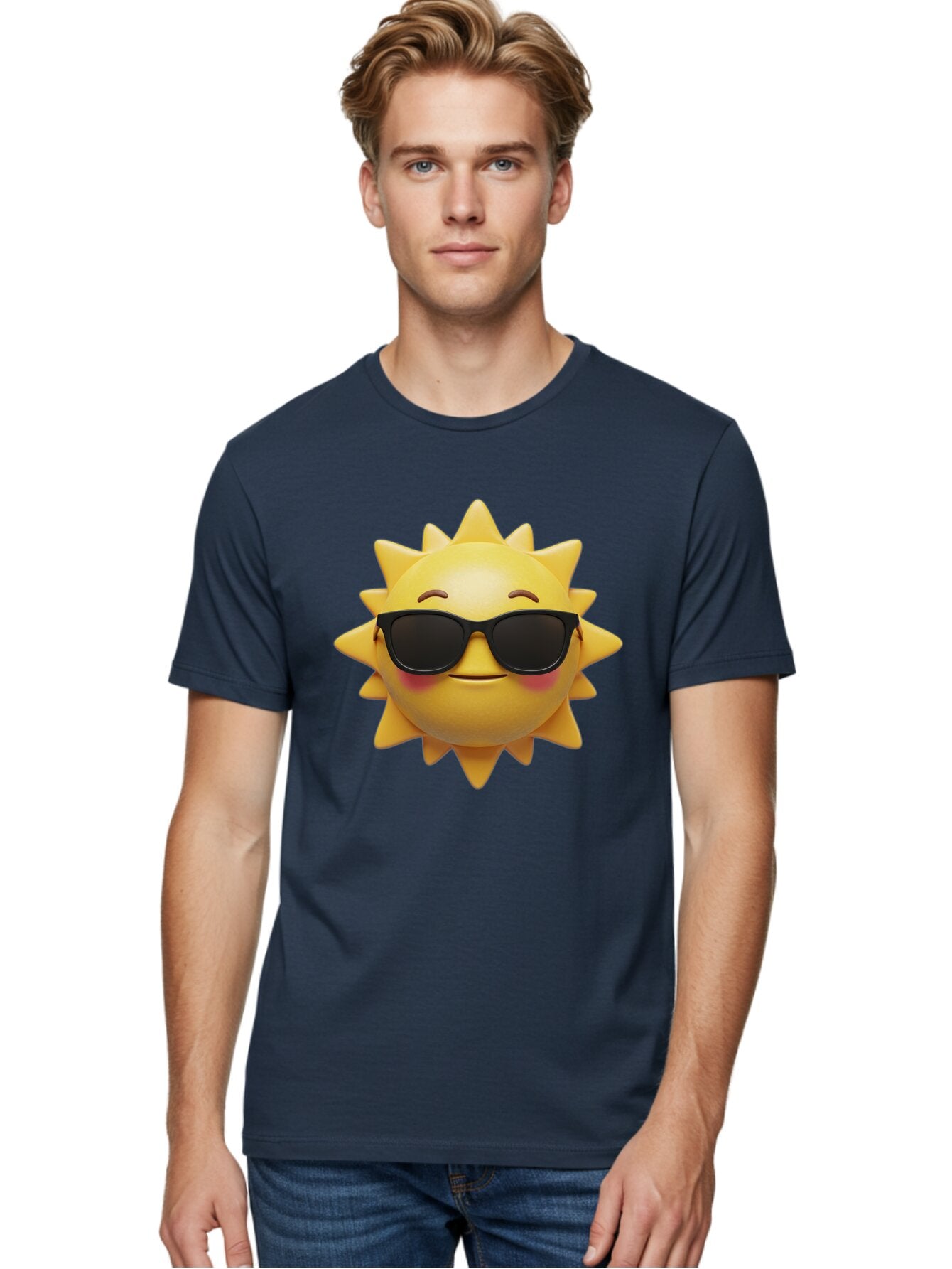 Sun-Wearing-Sunglasses-2 Men'S Graphic Tee, 100% Cotton, Comfortable Casual Summer Wear, Machine Washable, Vintage Camera, Old Camera, Antique Camera, Black Camera, Classic Photography, Photography Equipment, Nostalgic Device, Film Camera, Baq085 20