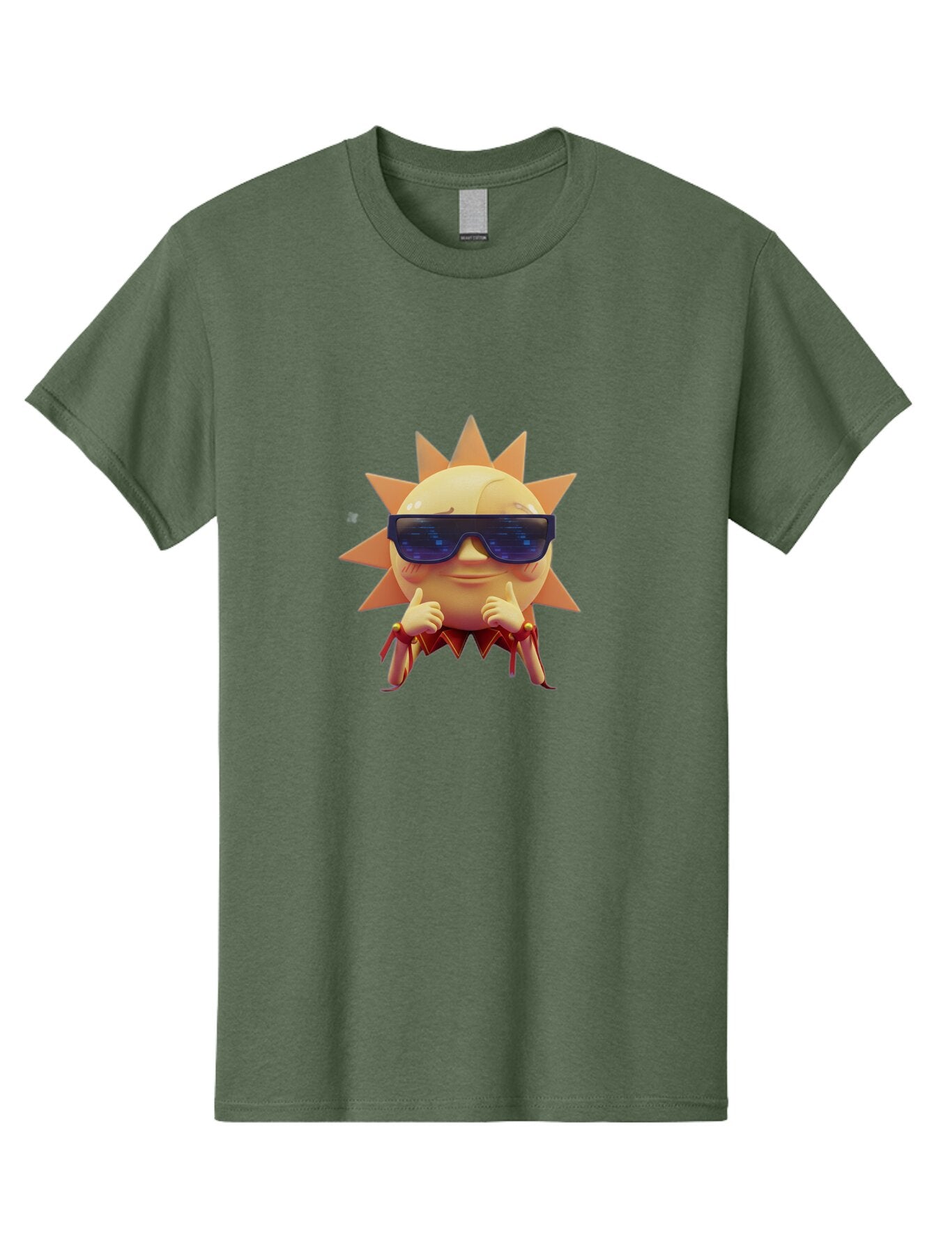 Sun-Wearing-Sunglasses-3 Men'S Graphic Tee, 100% Cotton, Comfortable Casual Summer Wear, Machine Washable, Vintage Camera, Old Camera, Antique Camera, Black Camera, Classic Photography, Photography Equipment, Nostalgic Device, Film Camera, Baq086 10