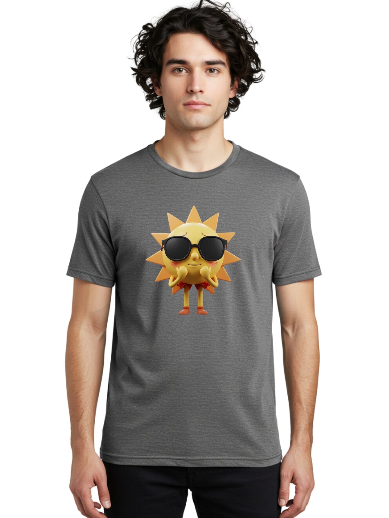 Sun-Wearing-Sunglasses Men'S Graphic Tee, 100% Cotton, Comfortable Casual Summer Wear, Machine Washable, Vintage Camera, Old Camera, Antique Camera, Black Camera, Classic Photography, Photography Equipment, Nostalgic Device, Film Camera, Baq087 25