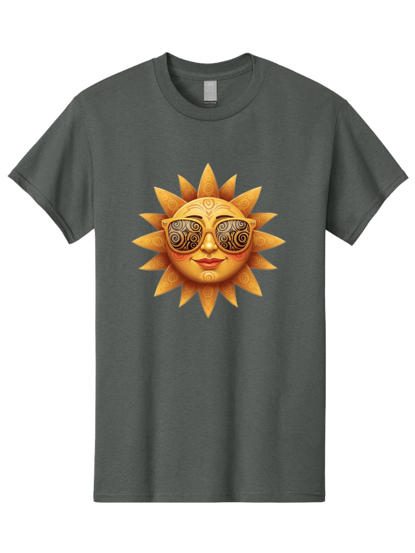 Sun-With-Sunglasses-3 Men'S Graphic Tee, 100% Cotton, Comfortable Casual Summer Wear, Machine Washable, Vintage Camera, Old Camera, Antique Camera, Black Camera, Classic Photography, Photography Equipment, Nostalgic Device, Film Camera, Baq090 10