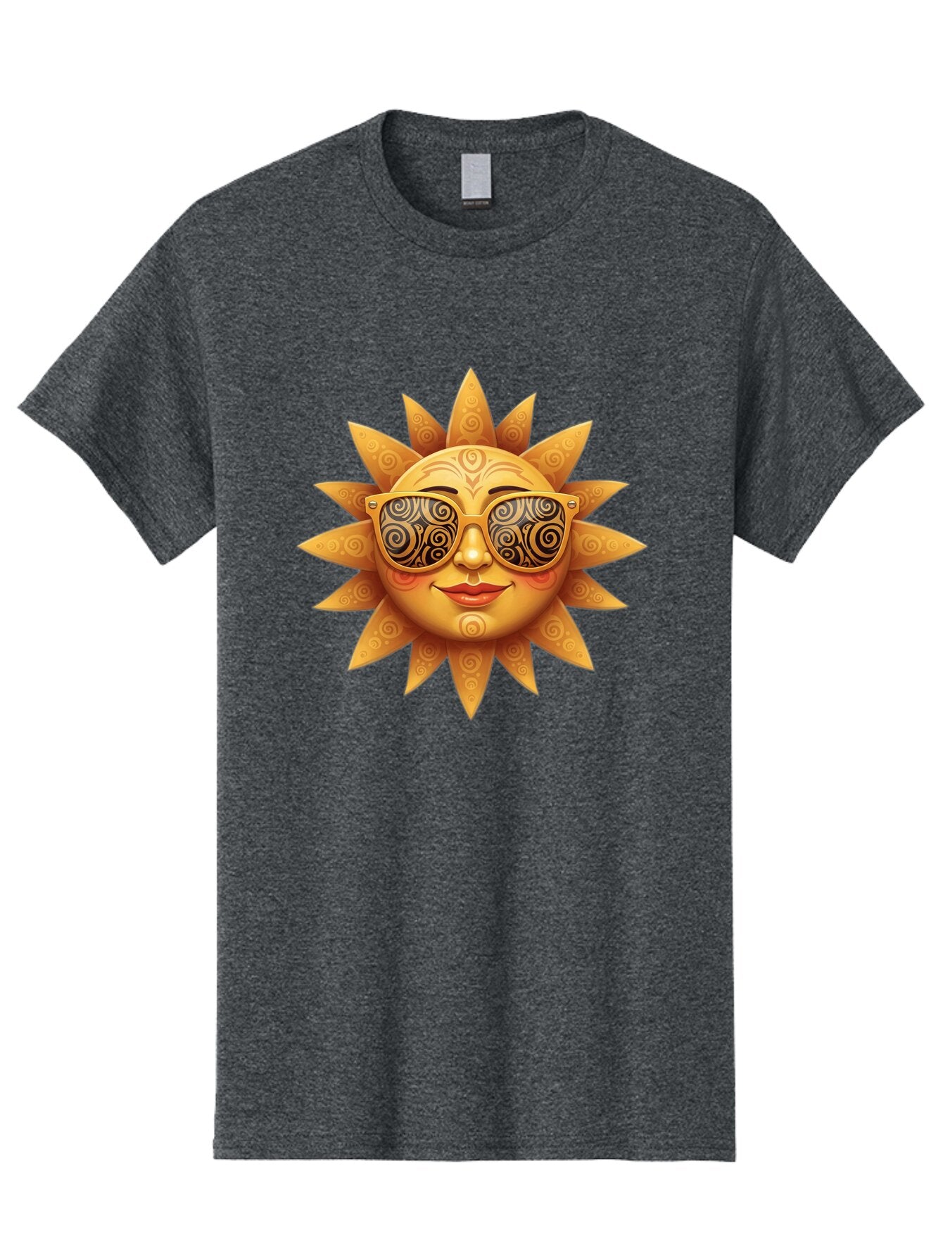 Sun-With-Sunglasses-3 Men'S Graphic Tee, 100% Cotton, Comfortable Casual Summer Wear, Machine Washable, Vintage Camera, Old Camera, Antique Camera, Black Camera, Classic Photography, Photography Equipment, Nostalgic Device, Film Camera, Baq090 4