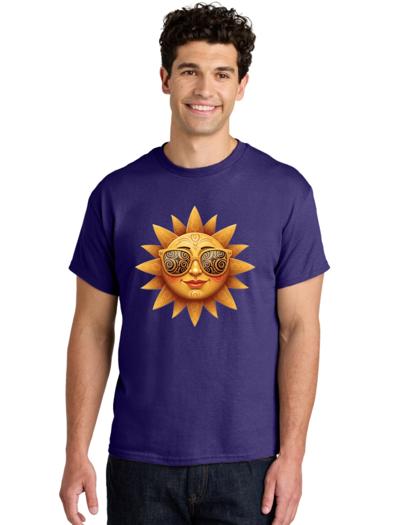 Sun-With-Sunglasses-3 Men'S Graphic Tee, 100% Cotton, Comfortable Casual Summer Wear, Machine Washable, Vintage Camera, Old Camera, Antique Camera, Black Camera, Classic Photography, Photography Equipment, Nostalgic Device, Film Camera, Baq090 21