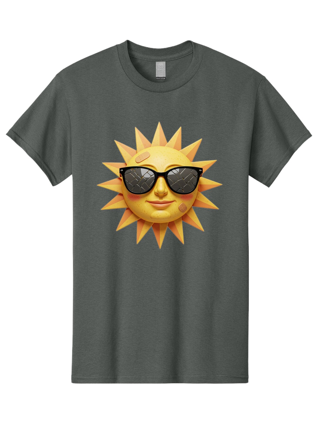 Sun-With-Sunglasses-4 Men'S Graphic Tee, 100% Cotton, Comfortable Casual Summer Wear, Machine Washable, Vintage Camera, Old Camera, Antique Camera, Black Camera, Classic Photography, Photography Equipment, Nostalgic Device, Film Camera, Baq091 6