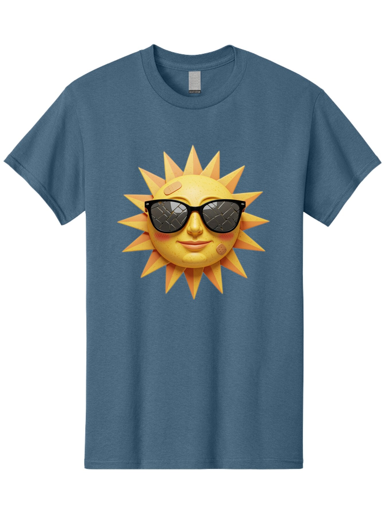 Sun-With-Sunglasses-4 Men'S Graphic Tee, 100% Cotton, Comfortable Casual Summer Wear, Machine Washable, Vintage Camera, Old Camera, Antique Camera, Black Camera, Classic Photography, Photography Equipment, Nostalgic Device, Film Camera, Baq091 9