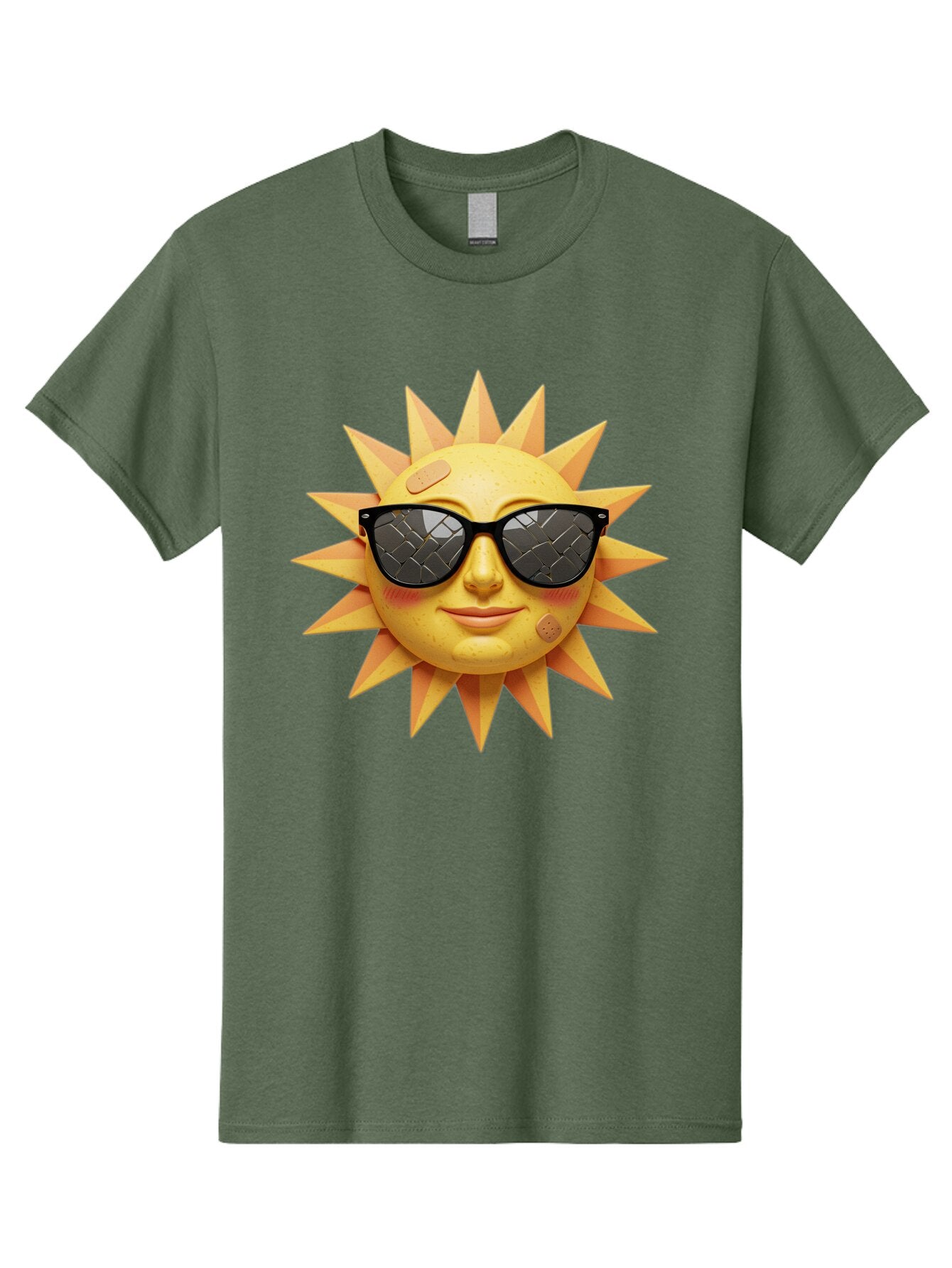 Sun-With-Sunglasses-4 Men'S Graphic Tee, 100% Cotton, Comfortable Casual Summer Wear, Machine Washable, Vintage Camera, Old Camera, Antique Camera, Black Camera, Classic Photography, Photography Equipment, Nostalgic Device, Film Camera, Baq091 3