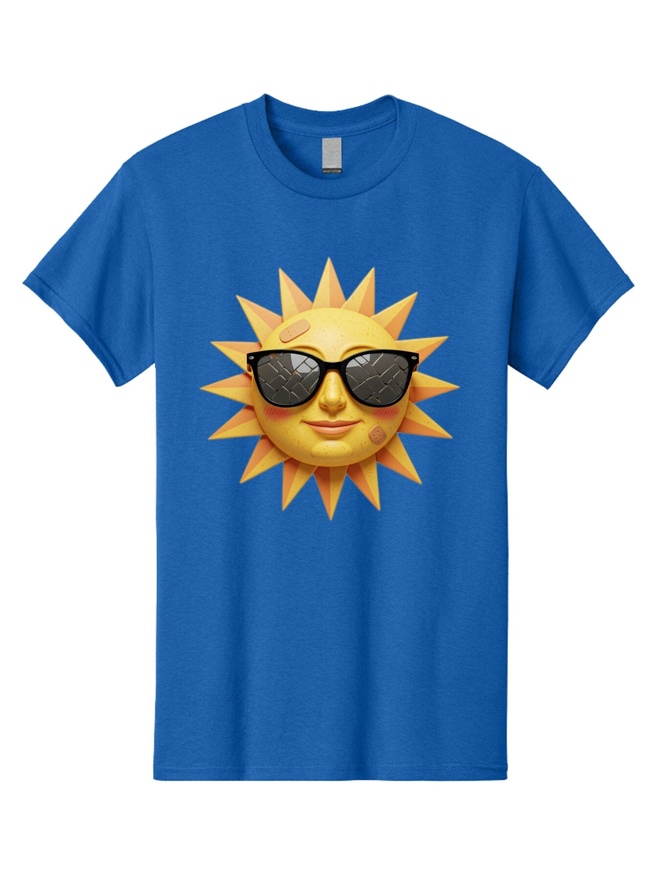 Sun-With-Sunglasses-4 Men'S Graphic Tee, 100% Cotton, Comfortable Casual Summer Wear, Machine Washable, Vintage Camera, Old Camera, Antique Camera, Black Camera, Classic Photography, Photography Equipment, Nostalgic Device, Film Camera, Baq091 2