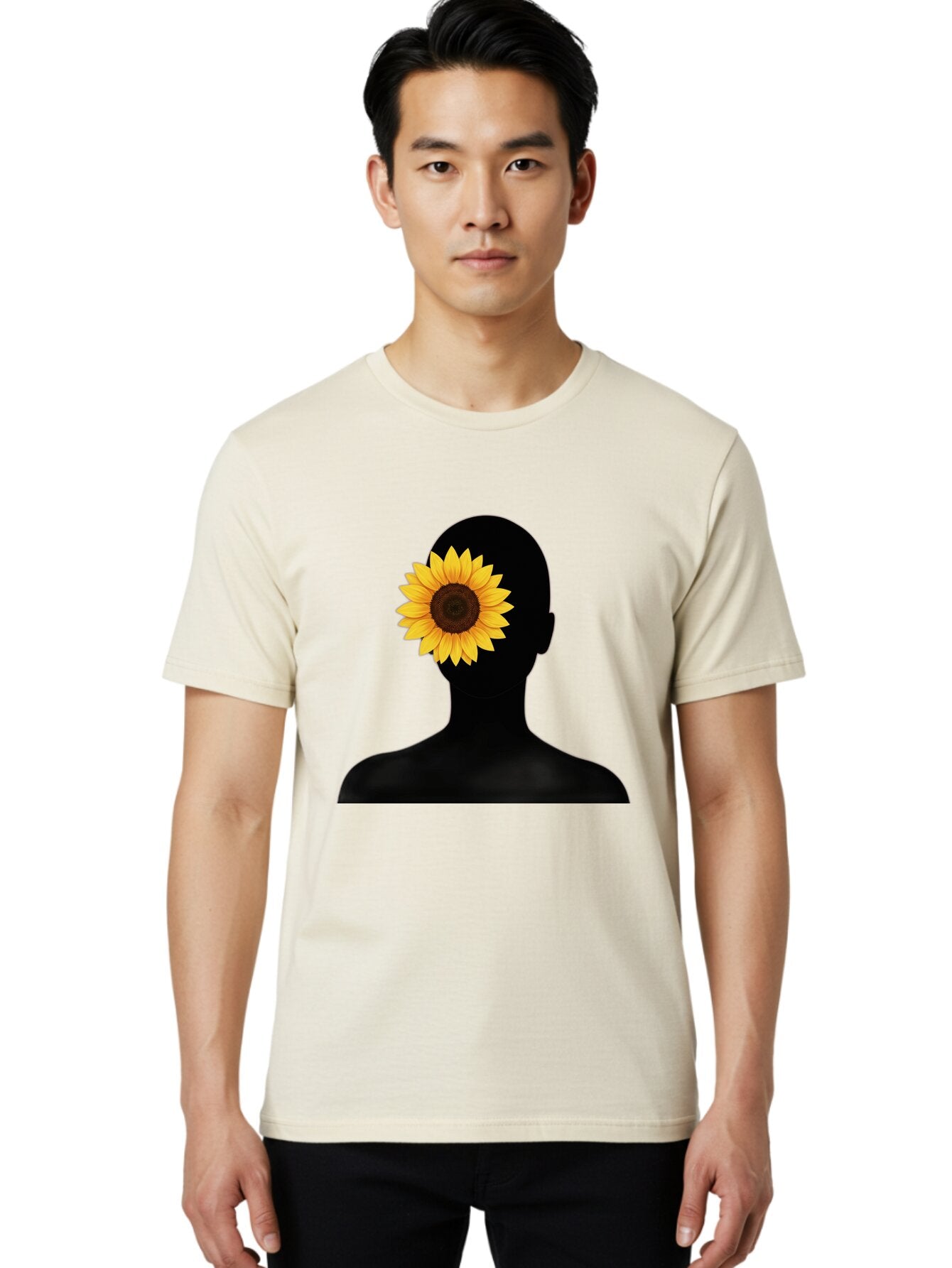 Sunflower-Head Men'S Graphic Tee, 100% Cotton, Comfortable Casual Summer Wear, Machine Washable, Vintage Camera, Old Camera, Antique Camera, Black Camera, Classic Photography, Photography Equipment, Nostalgic Device, Film Camera, Camera Art Baq093 26