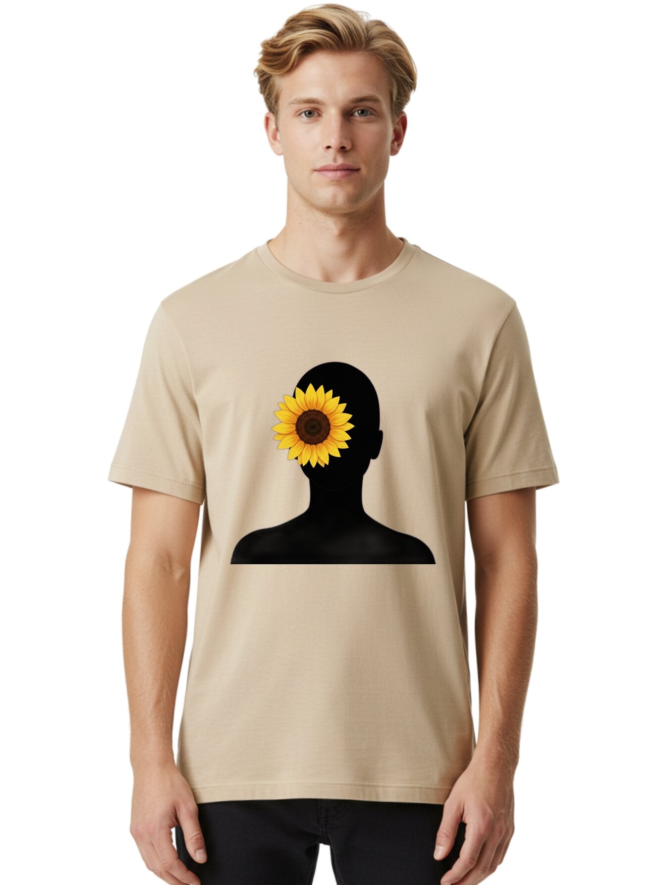Sunflower-Head Men'S Graphic Tee, 100% Cotton, Comfortable Casual Summer Wear, Machine Washable, Vintage Camera, Old Camera, Antique Camera, Black Camera, Classic Photography, Photography Equipment, Nostalgic Device, Film Camera, Camera Art Baq093 23