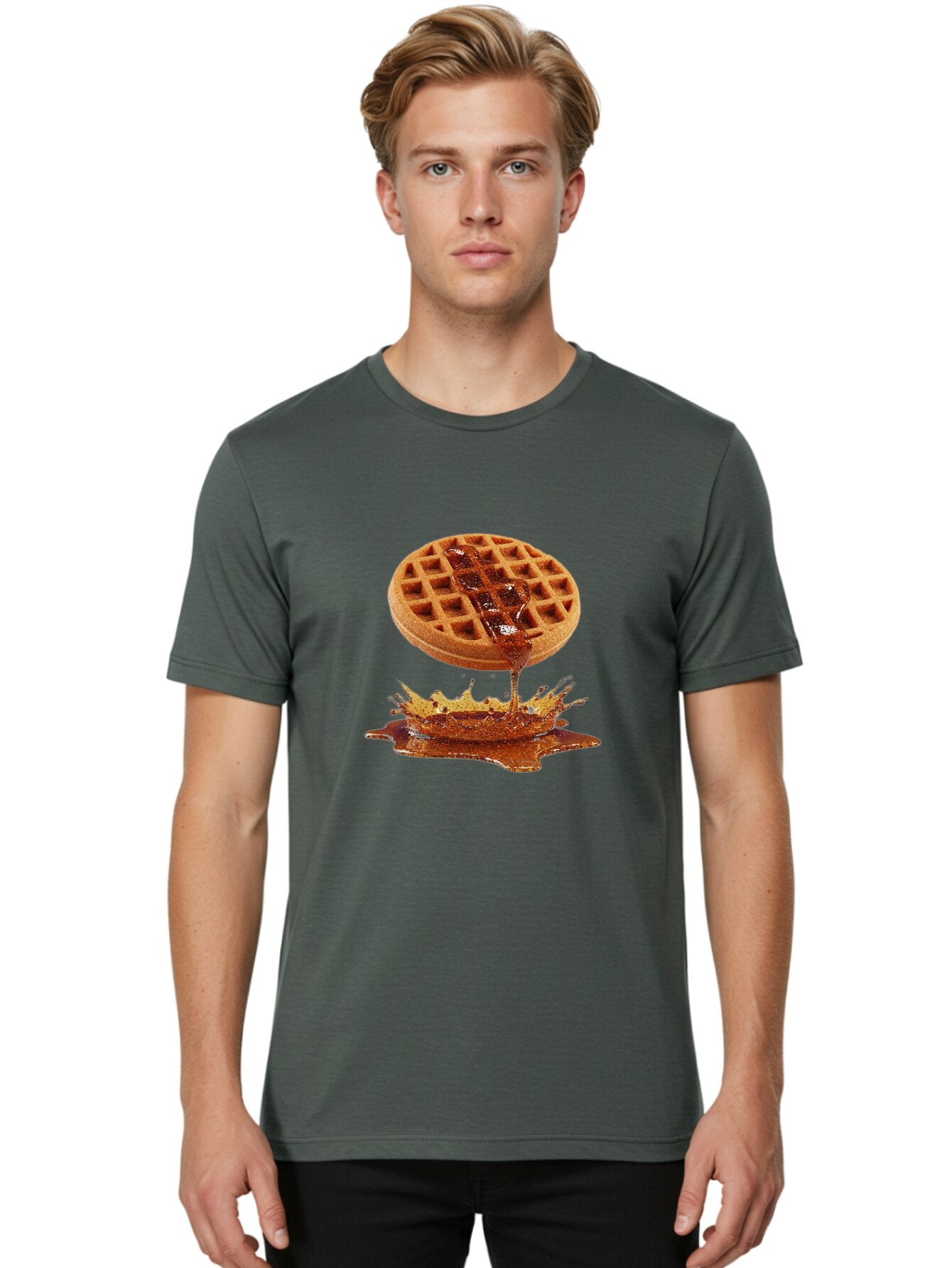 Syrup-On-Waffle Men'S Graphic Tee, 100% Cotton, Comfortable Casual Summer Wear, Machine Washable, Vintage Camera, Old Camera, Antique Camera, Black Camera, Classic Photography, Photography Equipment, Nostalgic Device, Film Camera, Camera Art Baq096 20