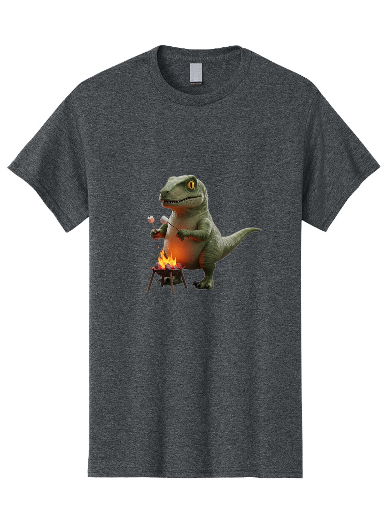 T-Rex-Roasting-Marshmallow Men'S Graphic Tee, 100% Cotton, Comfortable Casual Summer Wear, Machine Washable, Vintage Camera, Old Camera, Antique Camera, Black Camera, Classic Photography, Photography Equipment, Nostalgic Device, Film Camera, Baq097 11