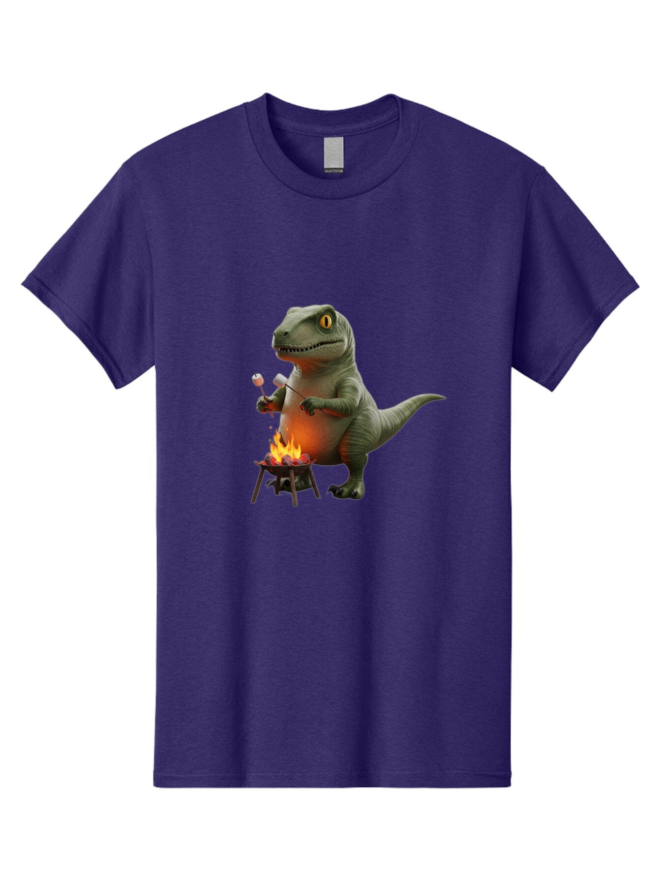 T-Rex-Roasting-Marshmallow Men'S Graphic Tee, 100% Cotton, Comfortable Casual Summer Wear, Machine Washable, Vintage Camera, Old Camera, Antique Camera, Black Camera, Classic Photography, Photography Equipment, Nostalgic Device, Film Camera, Baq097 5