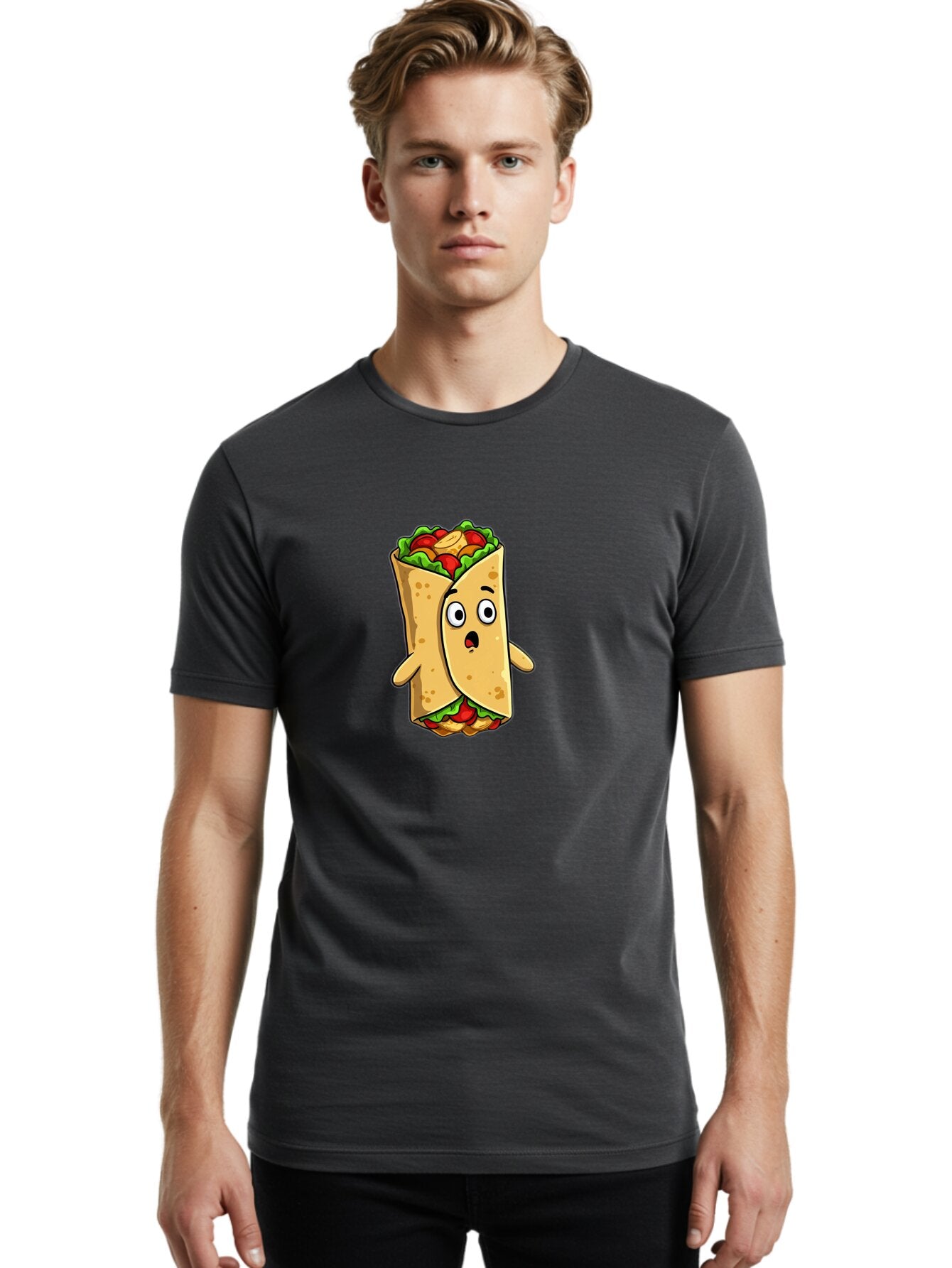 Taco-Character Men'S Graphic Tee, 100% Cotton, Comfortable Casual Summer Wear, Machine Washable, Vintage Camera, Old Camera, Antique Camera, Black Camera, Classic Photography, Photography Equipment, Nostalgic Device, Film Camera, Camera Art Baq099 30