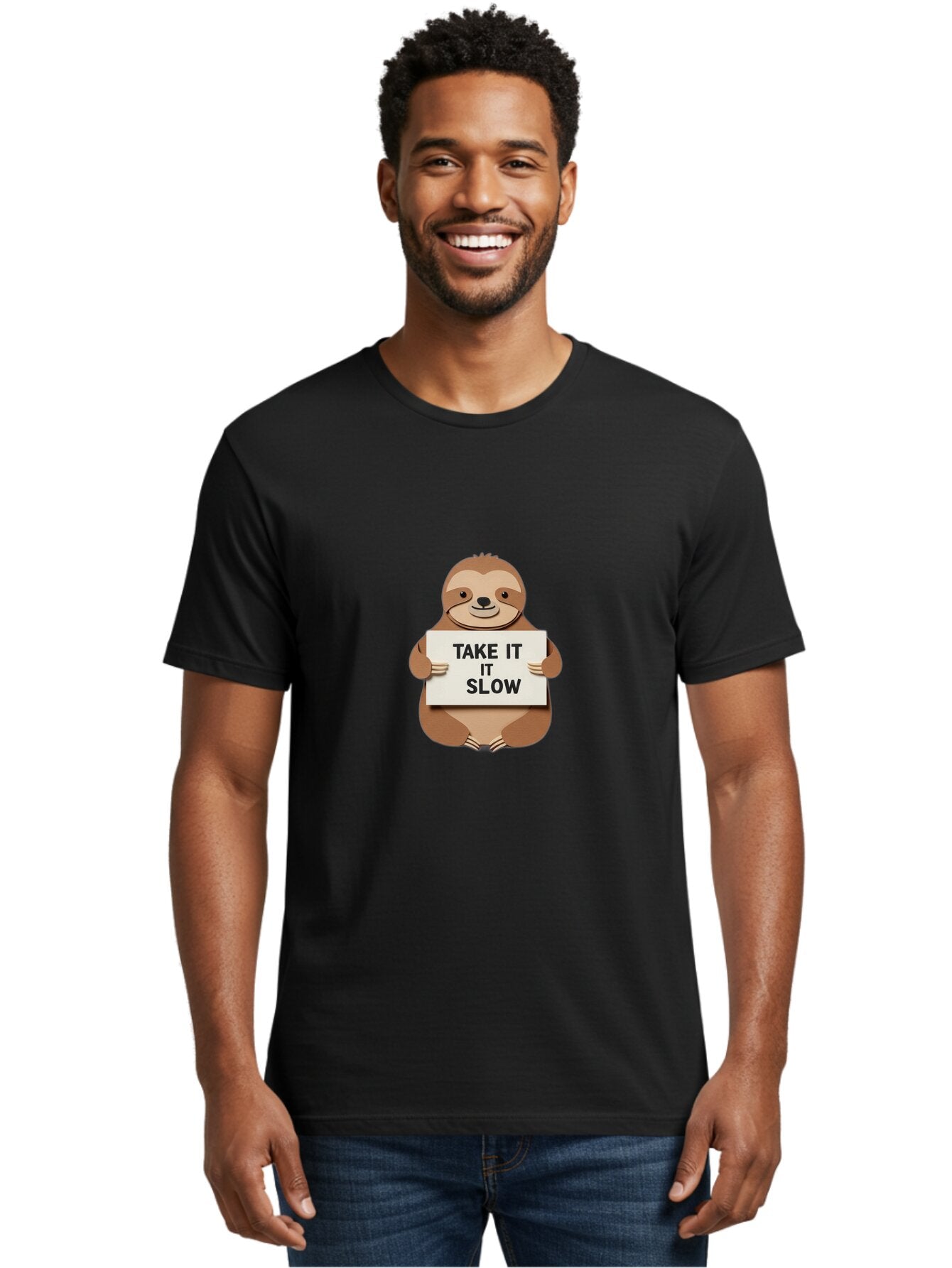 Take-It-It-Slow-Sloth Men'S Graphic Tee, 100% Cotton, Comfortable Casual Summer Wear, Machine Washable, Vintage Camera, Old Camera, Antique Camera, Black Camera, Classic Photography, Photography Equipment, Nostalgic Device, Film Camera, Baq101 26