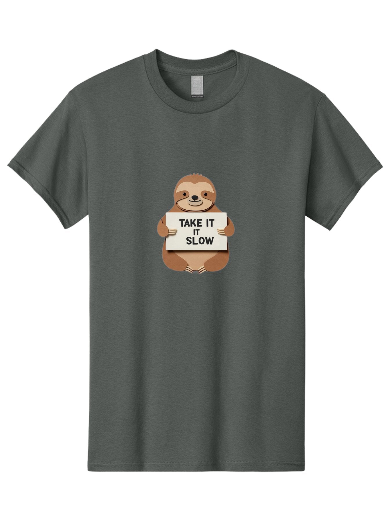 Take-It-It-Slow-Sloth Men'S Graphic Tee, 100% Cotton, Comfortable Casual Summer Wear, Machine Washable, Vintage Camera, Old Camera, Antique Camera, Black Camera, Classic Photography, Photography Equipment, Nostalgic Device, Film Camera, Baq101 10